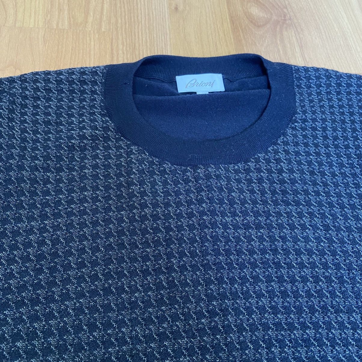 Brioni Brioni Preppy Navy Lightweight Crewneck Sweater Men’s 54 Size US XL / EU 56 / 4 - 4 Thumbnail