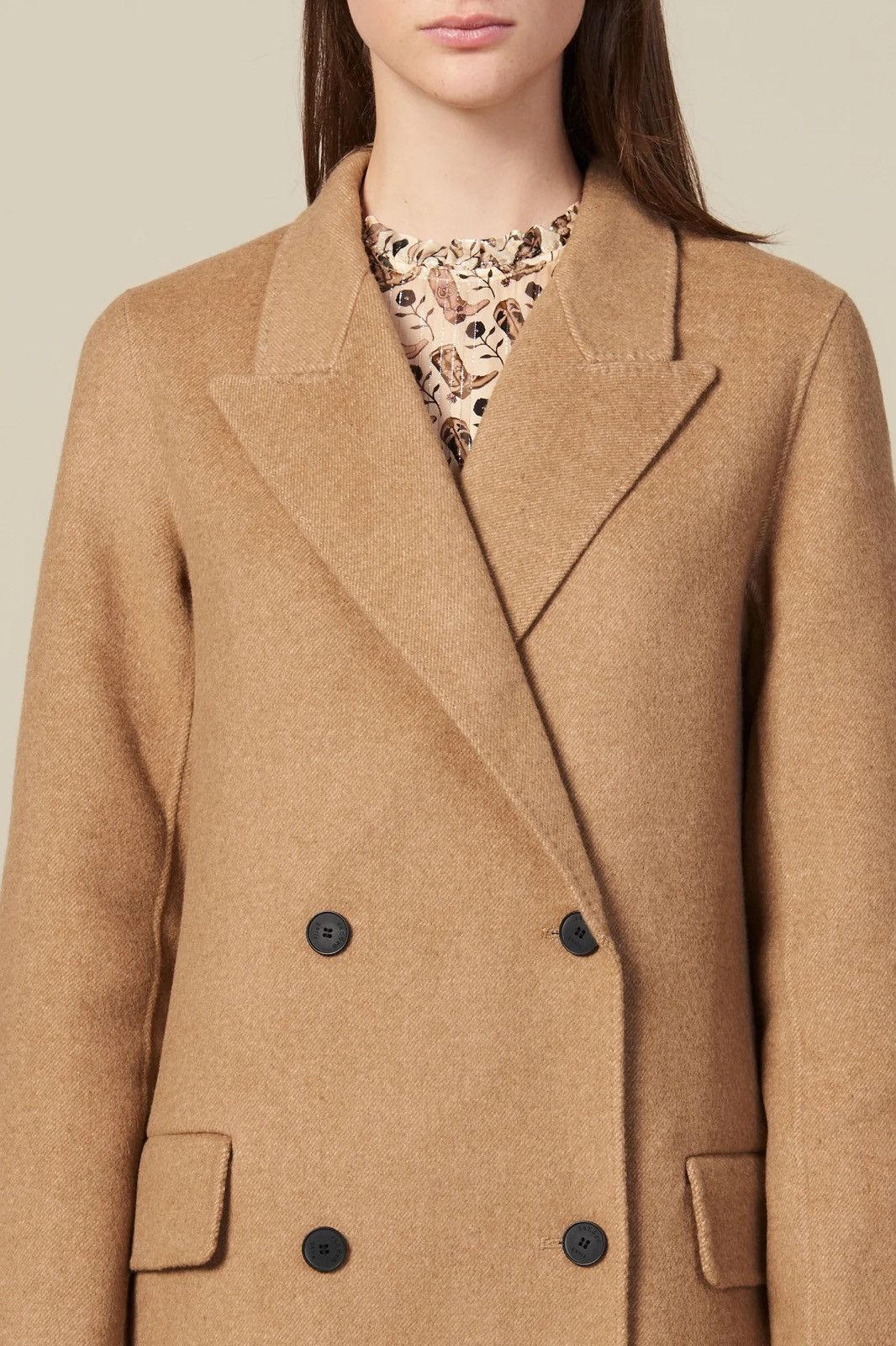 Sandro Sandro Paris long double faced wool coat Size S / US 4 / IT 40 - 14 Thumbnail