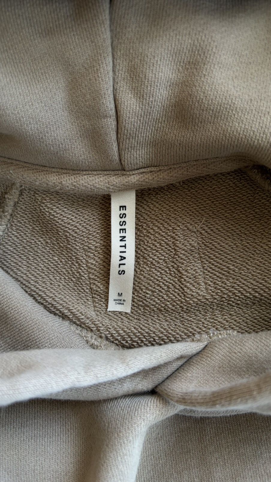 Fear of God Fear of God Essentials Short Sleeve Hoodie Beige Size M Size US M / EU 48-50 / 2 - 6 Thumbnail