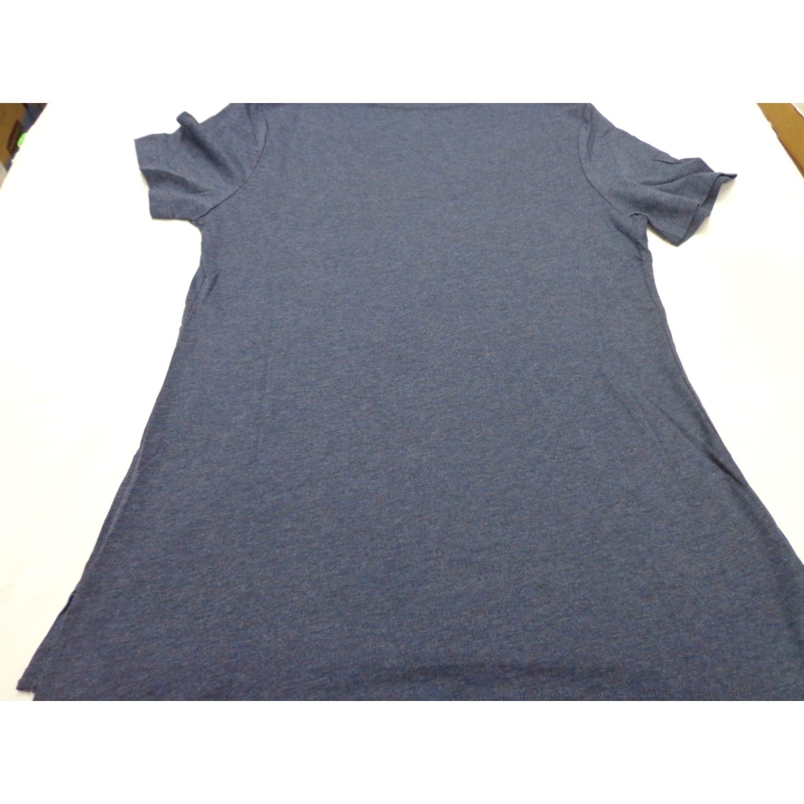 Eddie Bauer VINTAGE Eddie Bauer Womens Scoop Neck T-Shirt Regular Small Heather Midnight Navy Blue Cotton Blend Solid Short Sleeve Size S / US 4 / IT 40 - 8 Thumbnail