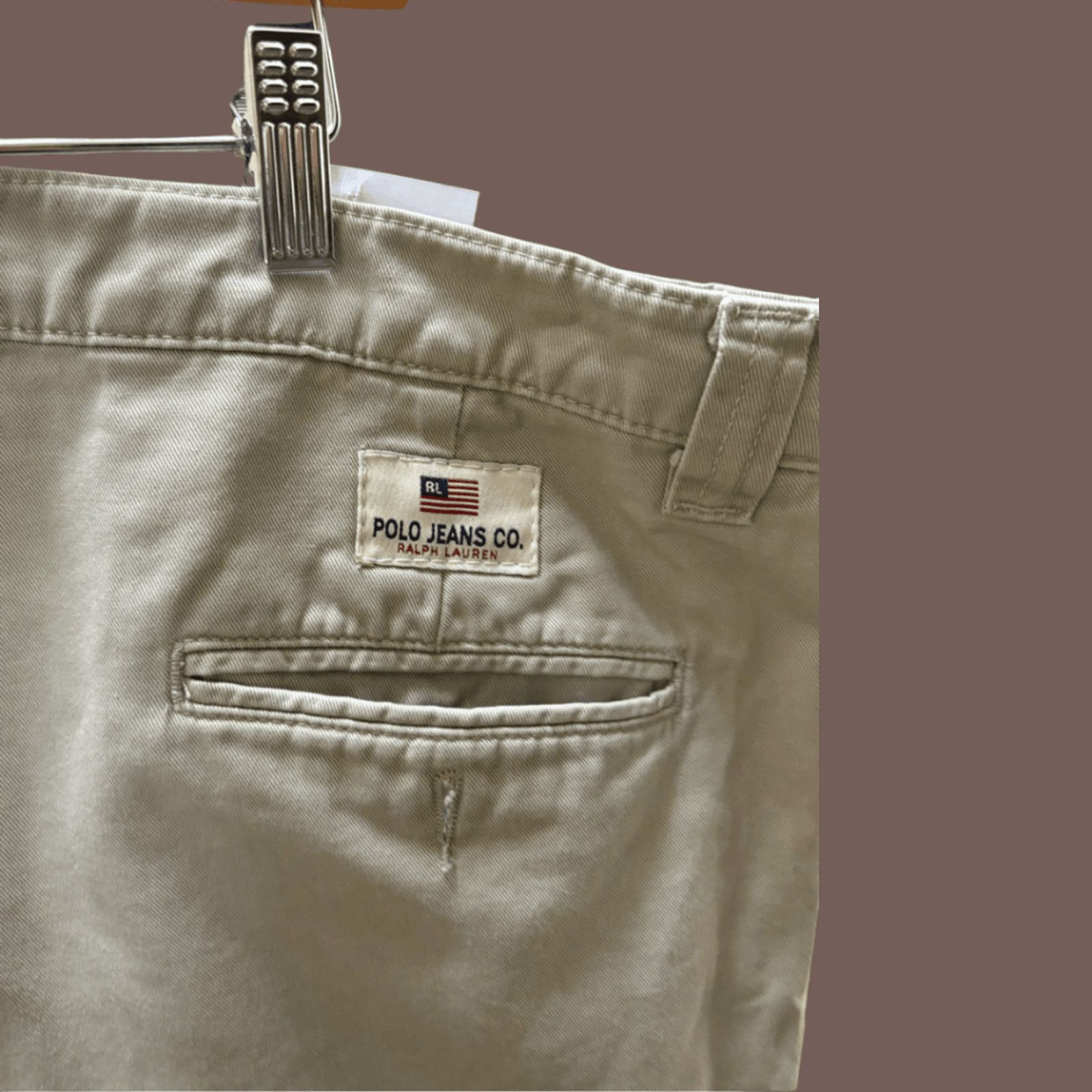 Ralph Lauren × Vintage VTG Cargo Shorts | Polo Jeans Co. Beige 90s Workwear Size US 40 / EU 56 - 4 Thumbnail