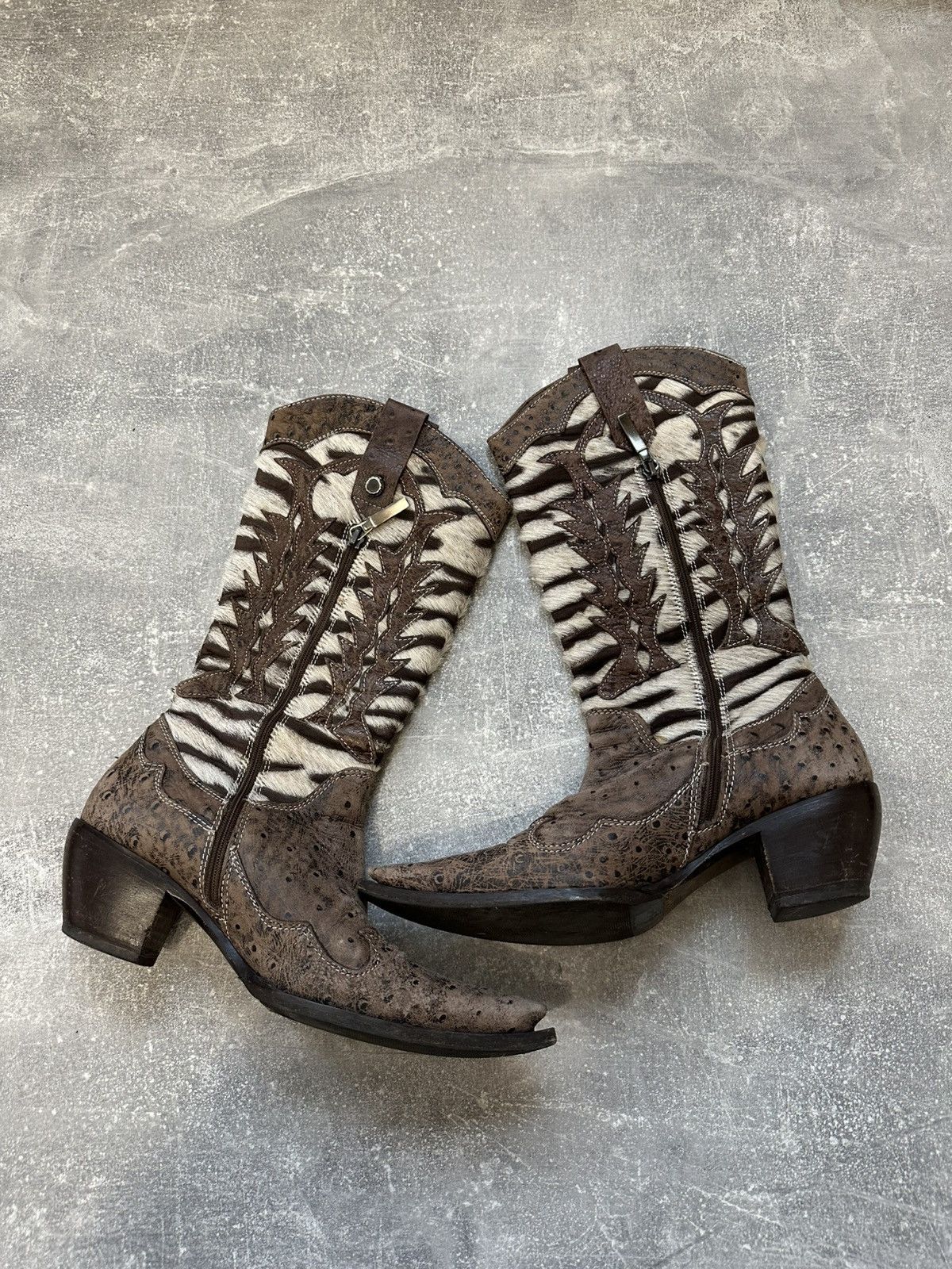 Vintage Vintage Leather Cowboy Boots Size US 6.5 / IT 36.5 - 6 Thumbnail