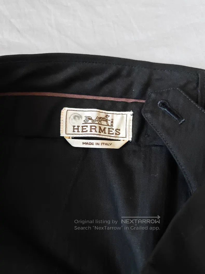Hermes Hermes Wool trousers, black, 96% wool, slim fit Size US 38 / EU 54 - 3 Thumbnail