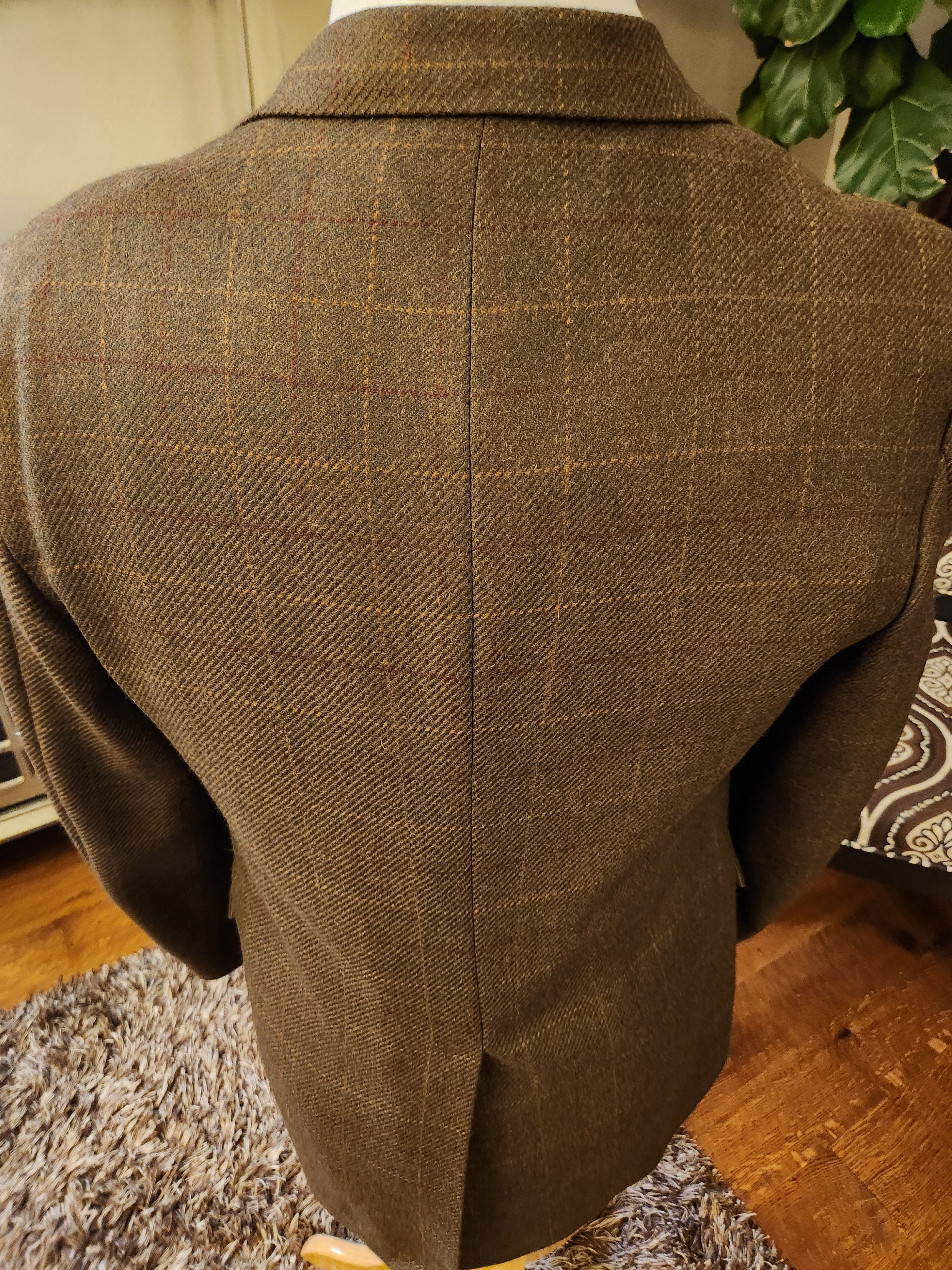 Other Men's Old School Bespoke Tweed Blazer Size 42R - 2 Thumbnail