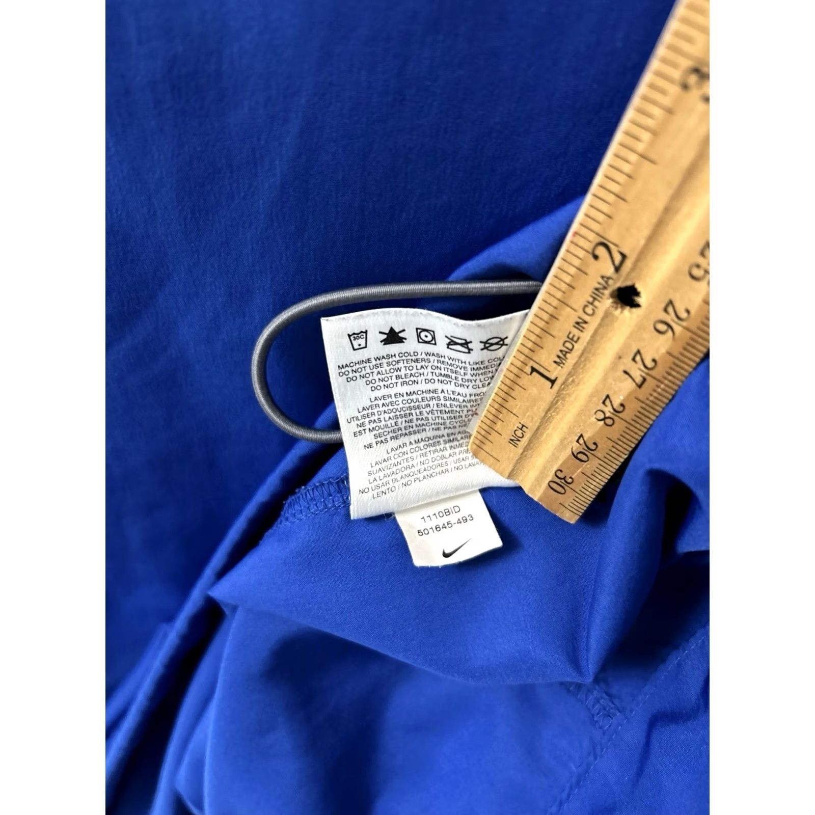 Nike Nike Jacket Unisex XL Blue Orange Lightweight Pullover Windbreaker L/S College 501645493 Size US XL / EU 56 / 4 - 7 Thumbnail