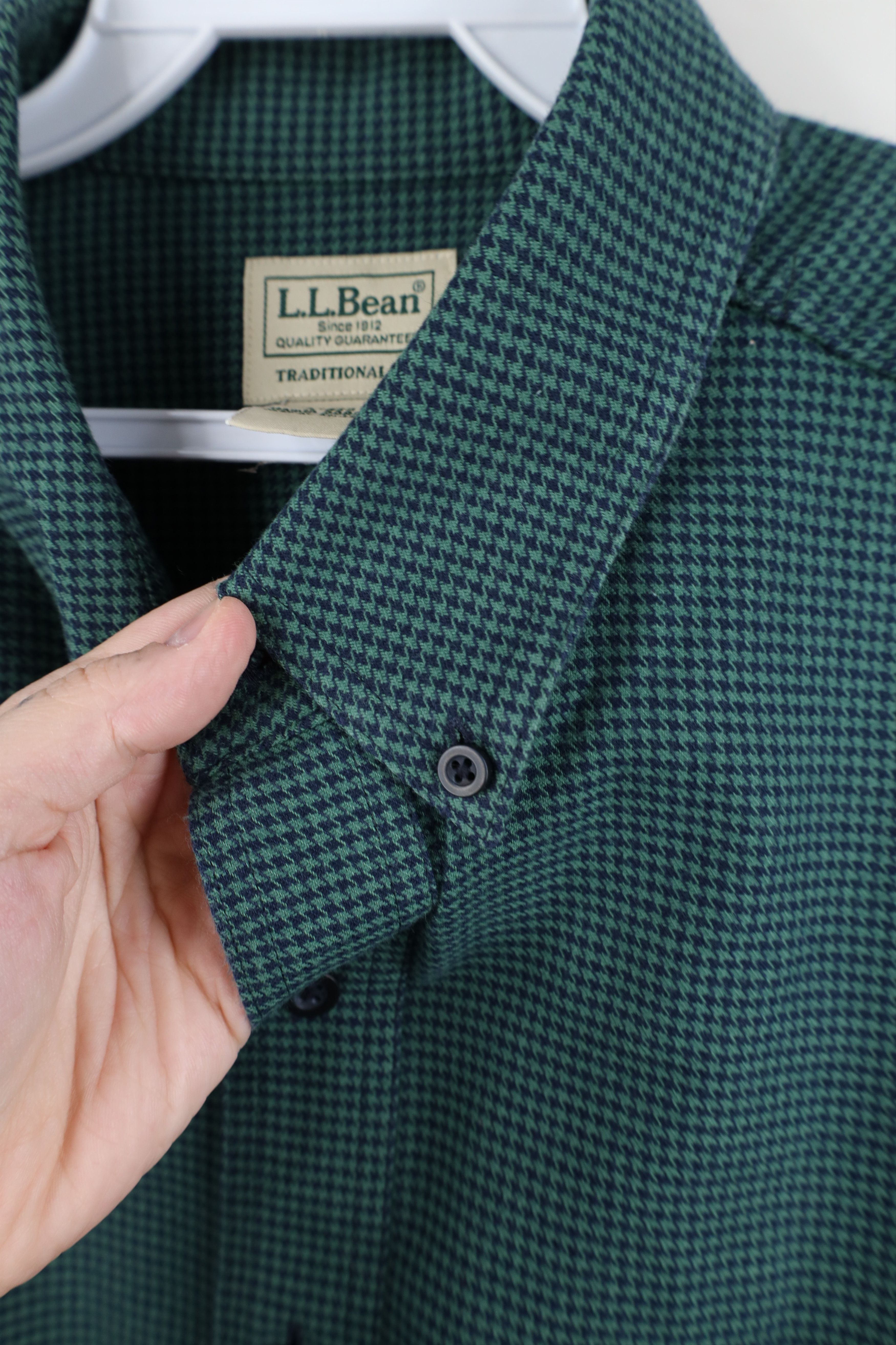 L.L. Bean × Vintage Vintage LL Bean Flannel Collared Button Down Shirt Size US L / EU 52-54 / 3 - 7 Thumbnail