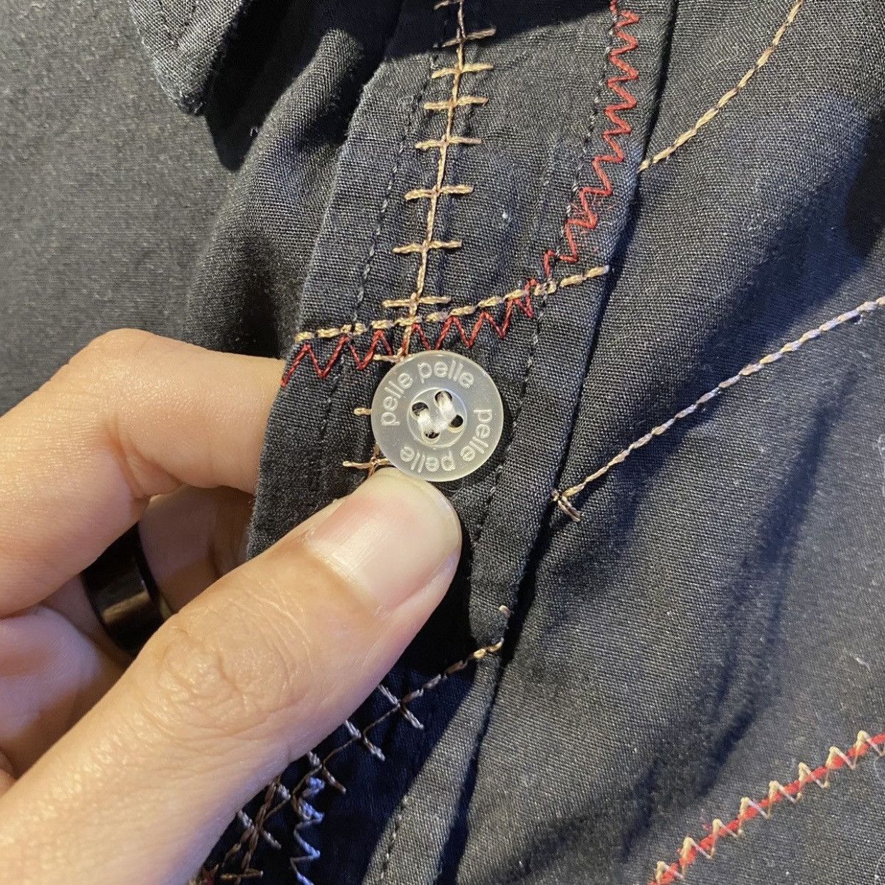 Marc Buchanan × Pelle Pelle Pelle Pelle 🎶 Marc Buchanan Sewing Design shirt Size US XXL / EU 58 / 5 - 5 Thumbnail