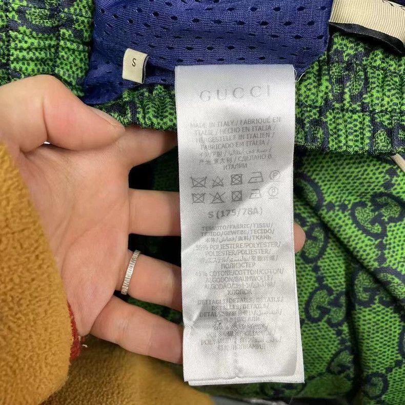 Gucci Gucci Size S Green decorative webbing logo full print plain Size US 30 / EU 46 - 3 Thumbnail