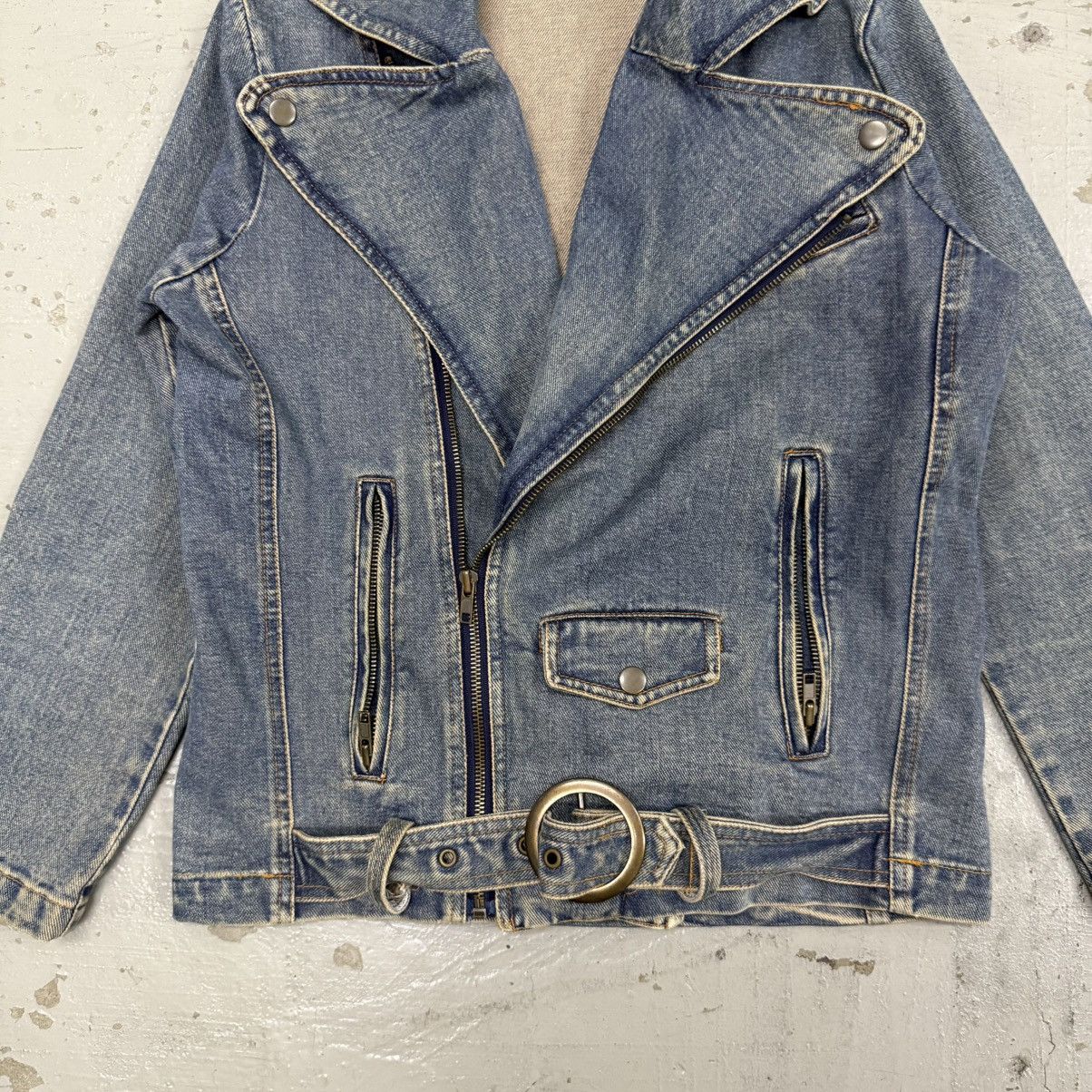 Hysteric Glamour Hysteric Style WinkWink Heavyweight Biker Denim Jacket Size US S / EU 44-46 / 1 - 3 Thumbnail