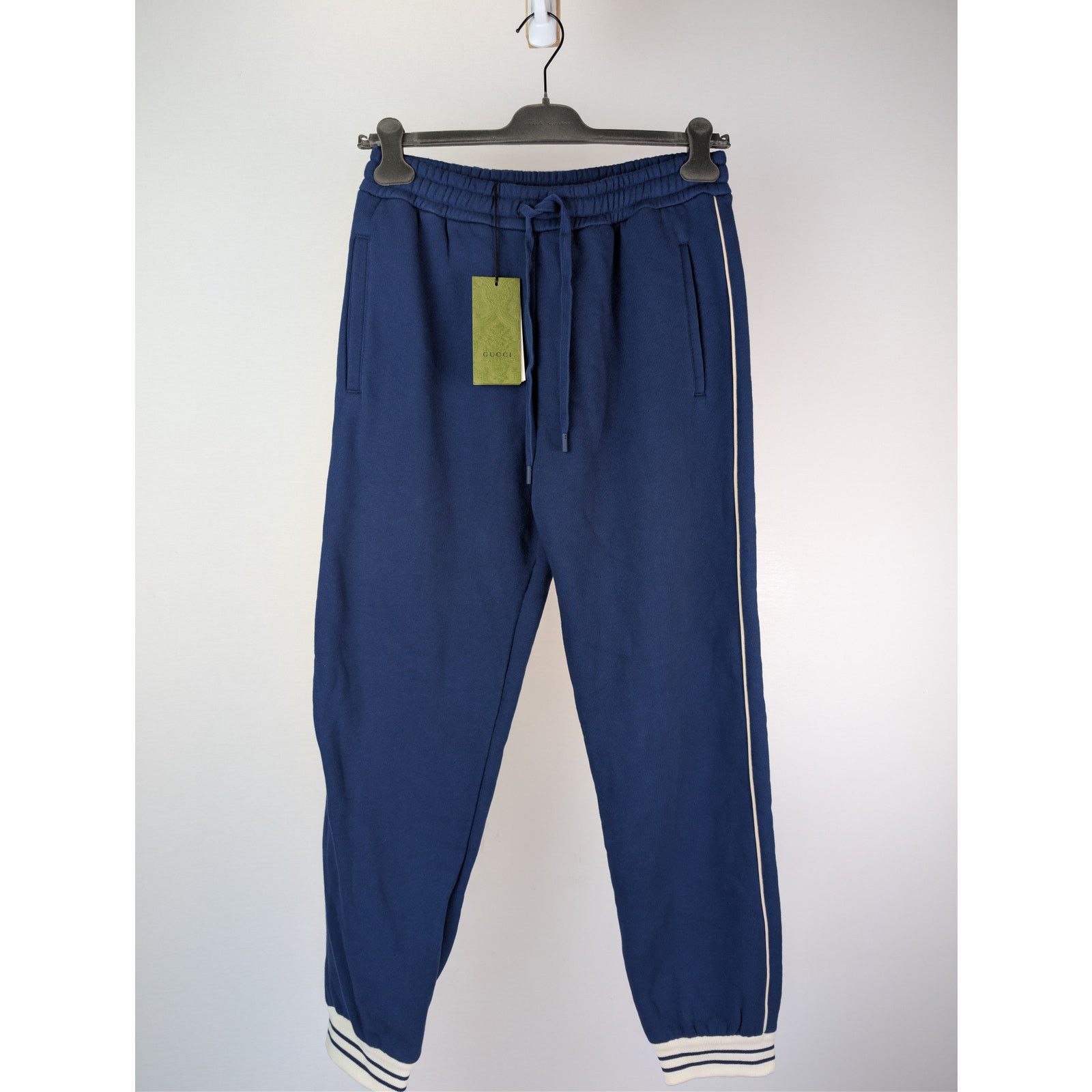 Gucci o1rshd1 Heavy Felted Cotton Jersey Trackpants Inchiostro/Mix Size US 30 / EU 46 - 1 Thumbnail