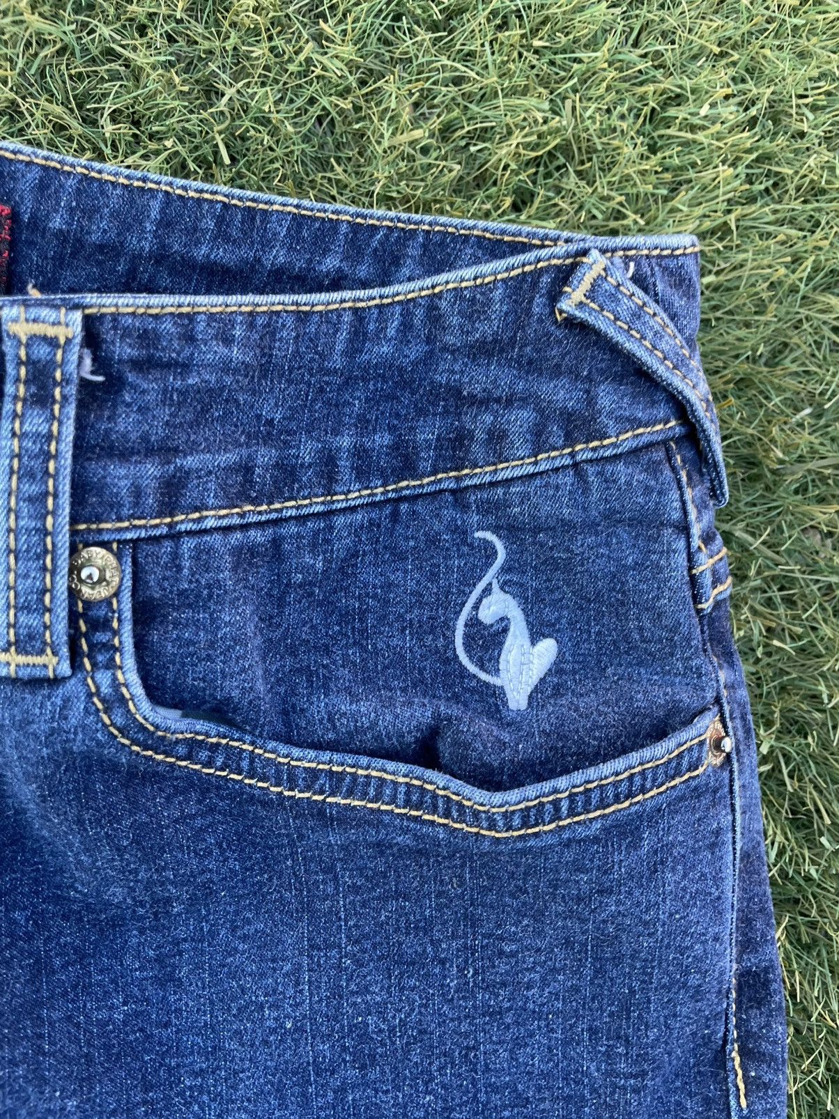 Other Vintage Y2K Baby Phat Women's Blue Jeans Size 9 Boot Cut Size 32" / US 10 / IT 46 - 7 Thumbnail