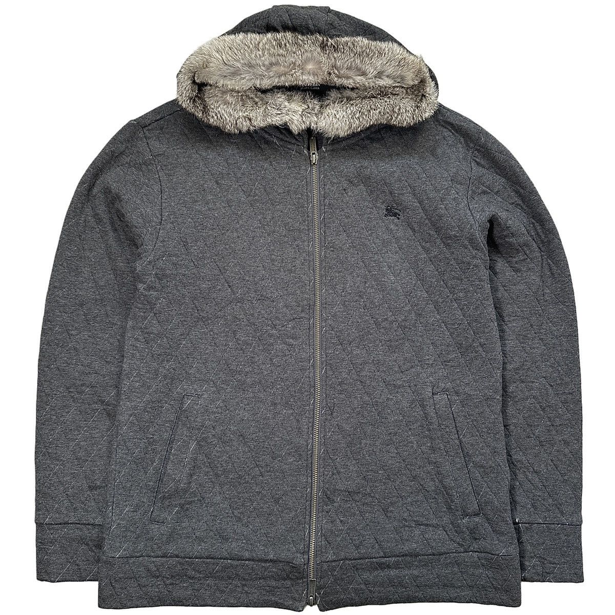 Burberry Burberry Black label FUR Zip Hoodie | Grailed