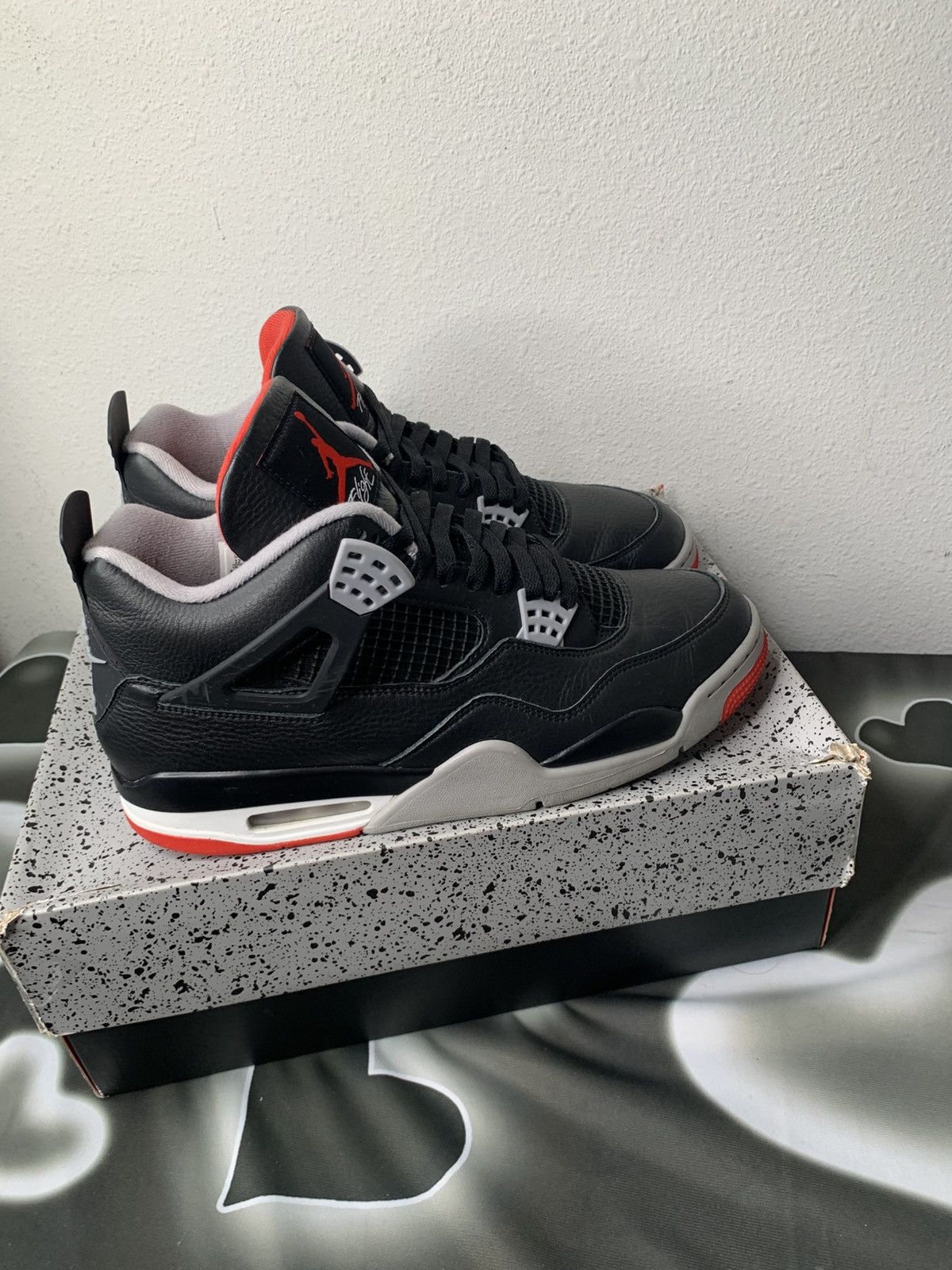 Jordan Brand Air Jordan 4 Retro Bred Reimagined Size US 12 / EU 45 - 8 Thumbnail