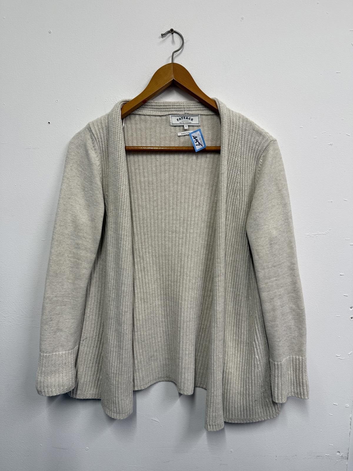 FatFace FatFace Women's Cream Open Front Cardigan UK Size 12 Size M / US 6-8 / IT 42-44 - 1 Thumbnail