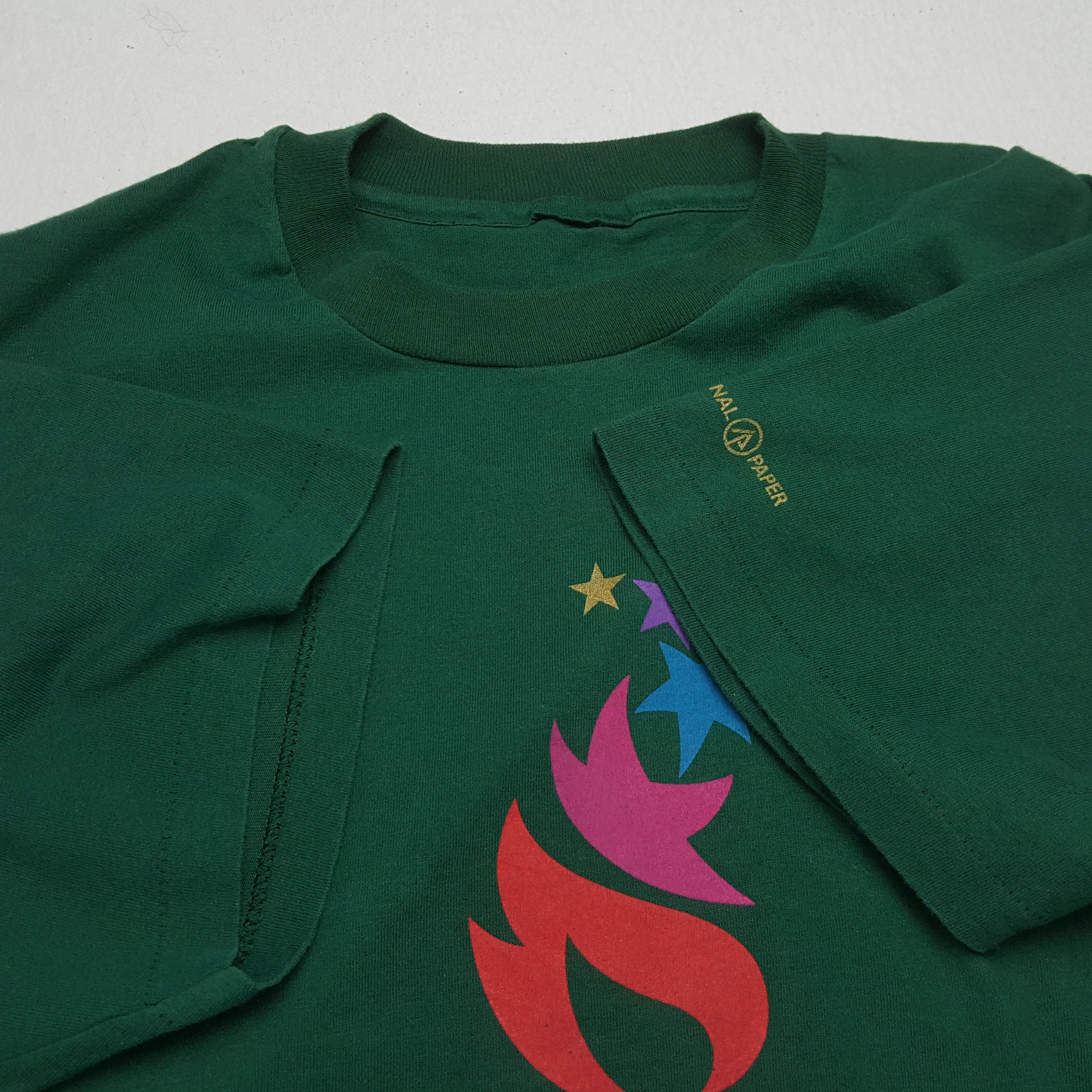 USA Olympics × Vintage Vintage OLYMPIC ATLANTA 1996 Promotion T-Shirts Size US L / EU 52-54 / 3 - 6 Thumbnail