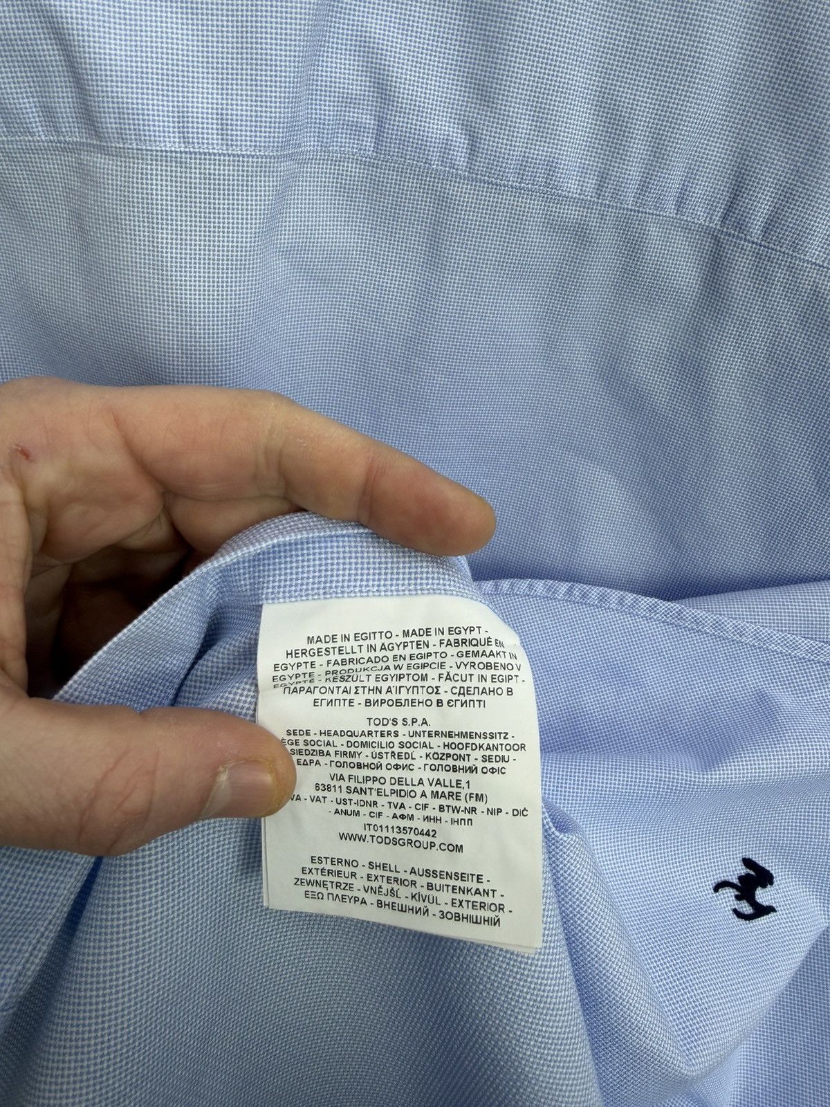Fay Fay Light Blue Shirt 100% Cotton Size 41/16 Size US L / EU 52-54 / 3 - 9 Thumbnail
