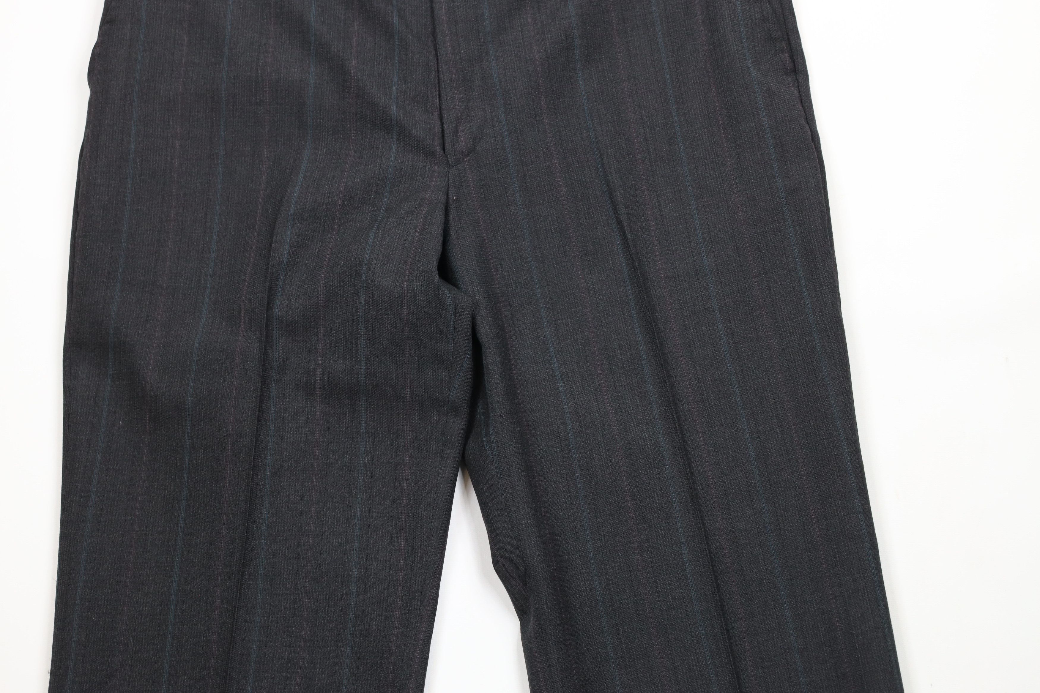 Vintage Vintage 90s Streetwear Striped Wide Leg Chino Pants USA Size US 38 / EU 54 - 3 Thumbnail