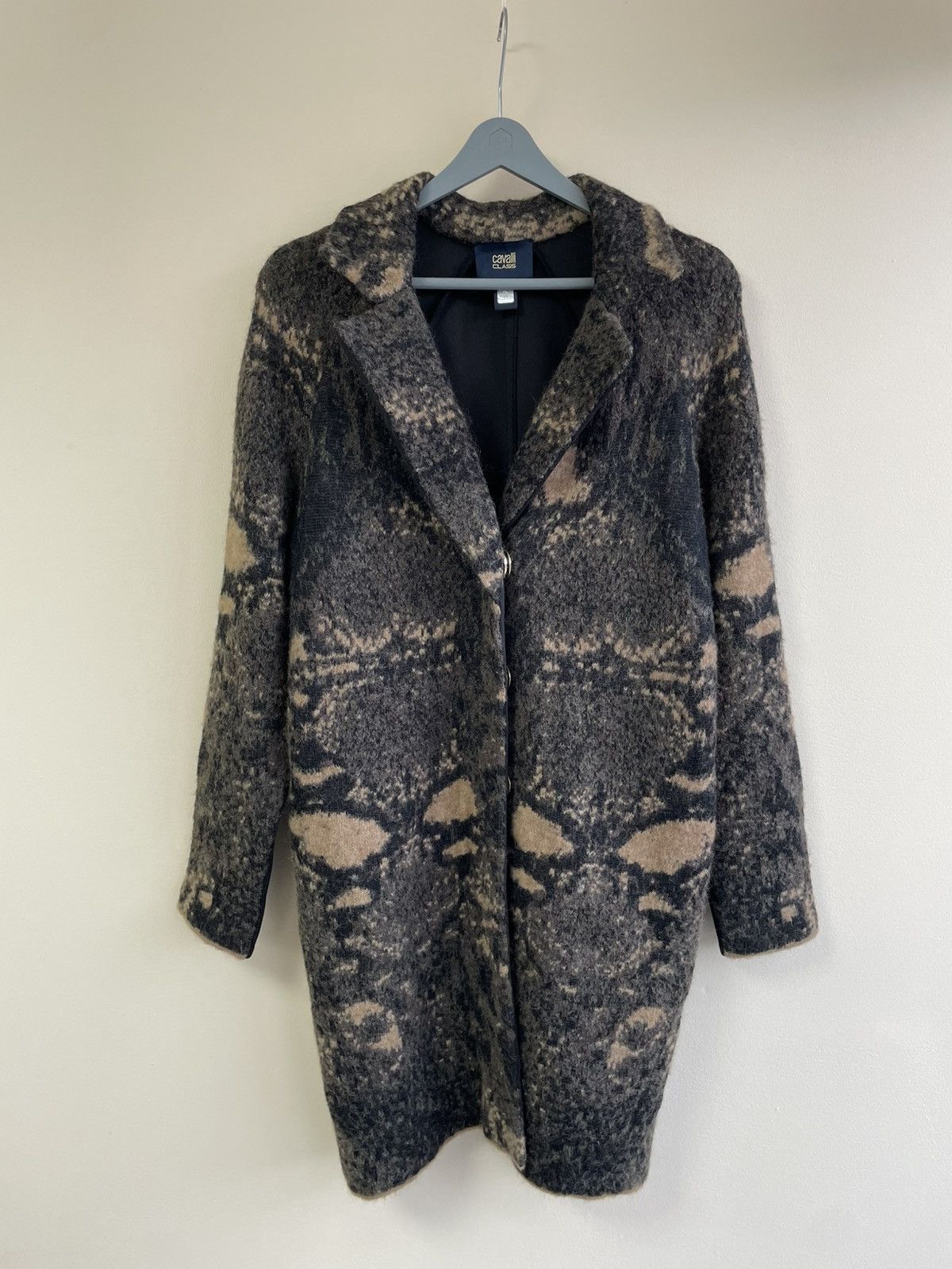 Cavalli Class Vintage Roberto Cavalli Class Women's Mohair Wool Coat Size S / US 4 / IT 40 - 1 Thumbnail