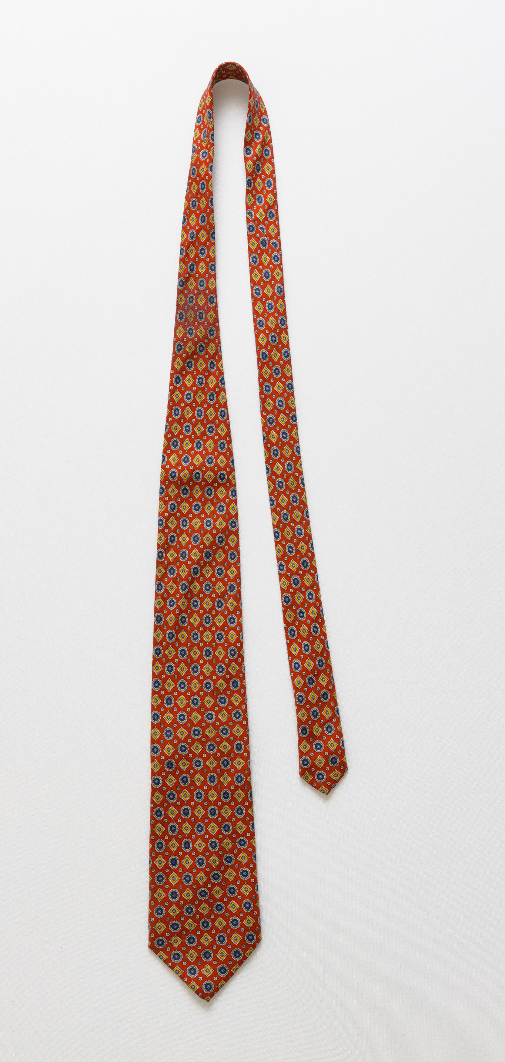 Vintage Carletti Handmade in Italy Tie abstract pattern necktie 08 Size ONE SIZE - 2 Thumbnail