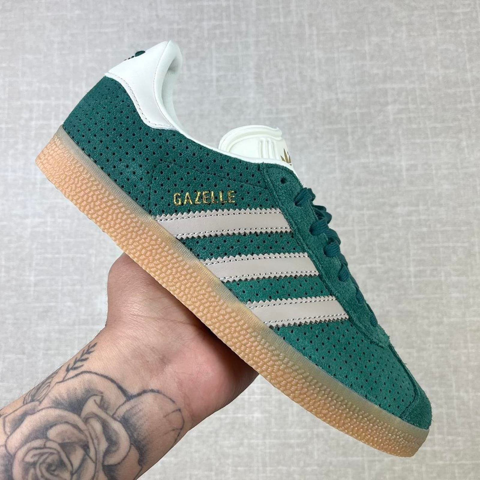 image of Adidas Gazelle “Collegiate Green" Shoes, Women's (Size 7.5)