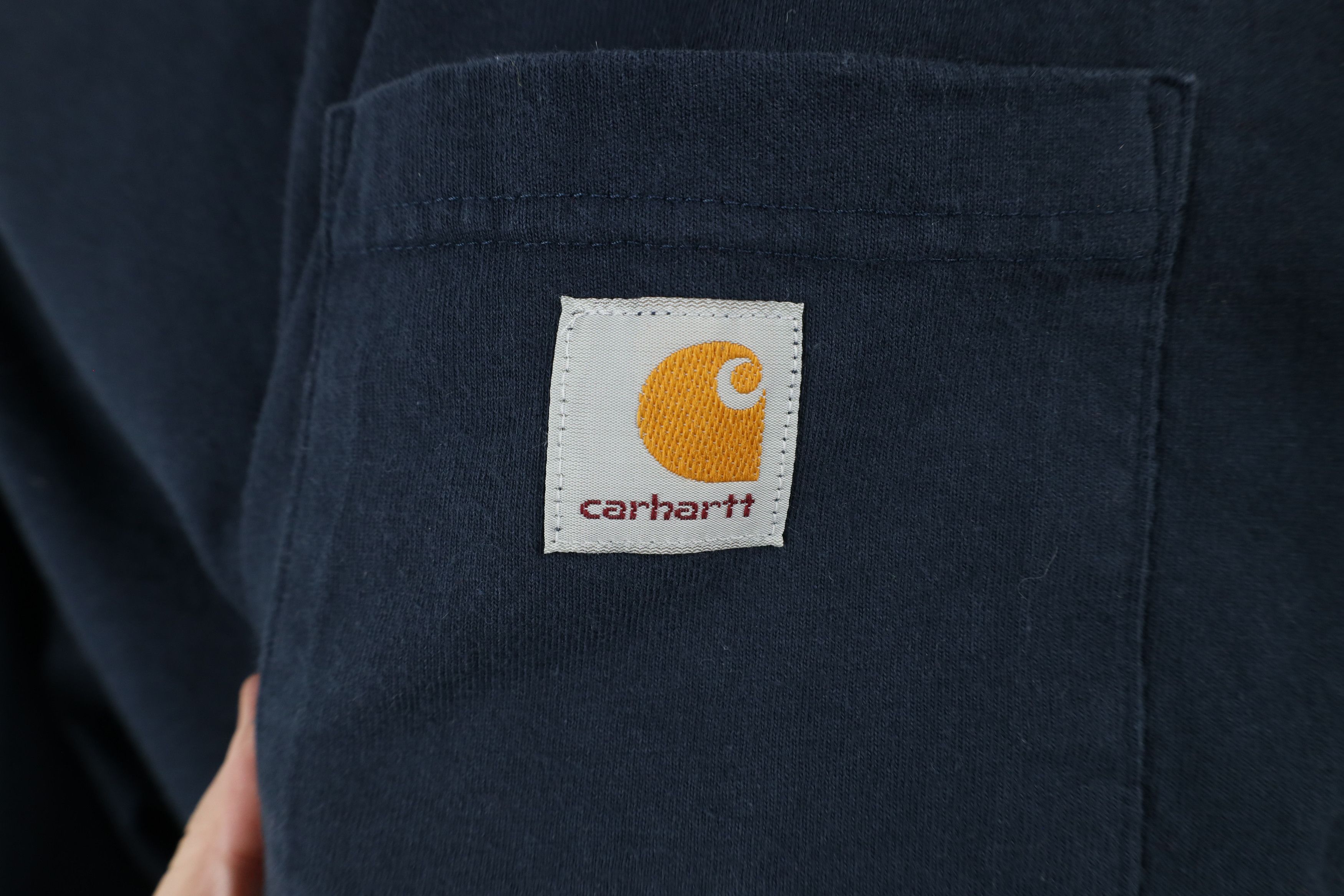 Carhartt × Vintage Vintage Y2K Carhartt Loose Fit Pocket T-Shirt Navy Blue Size US L / EU 52-54 / 3 - 4 Thumbnail