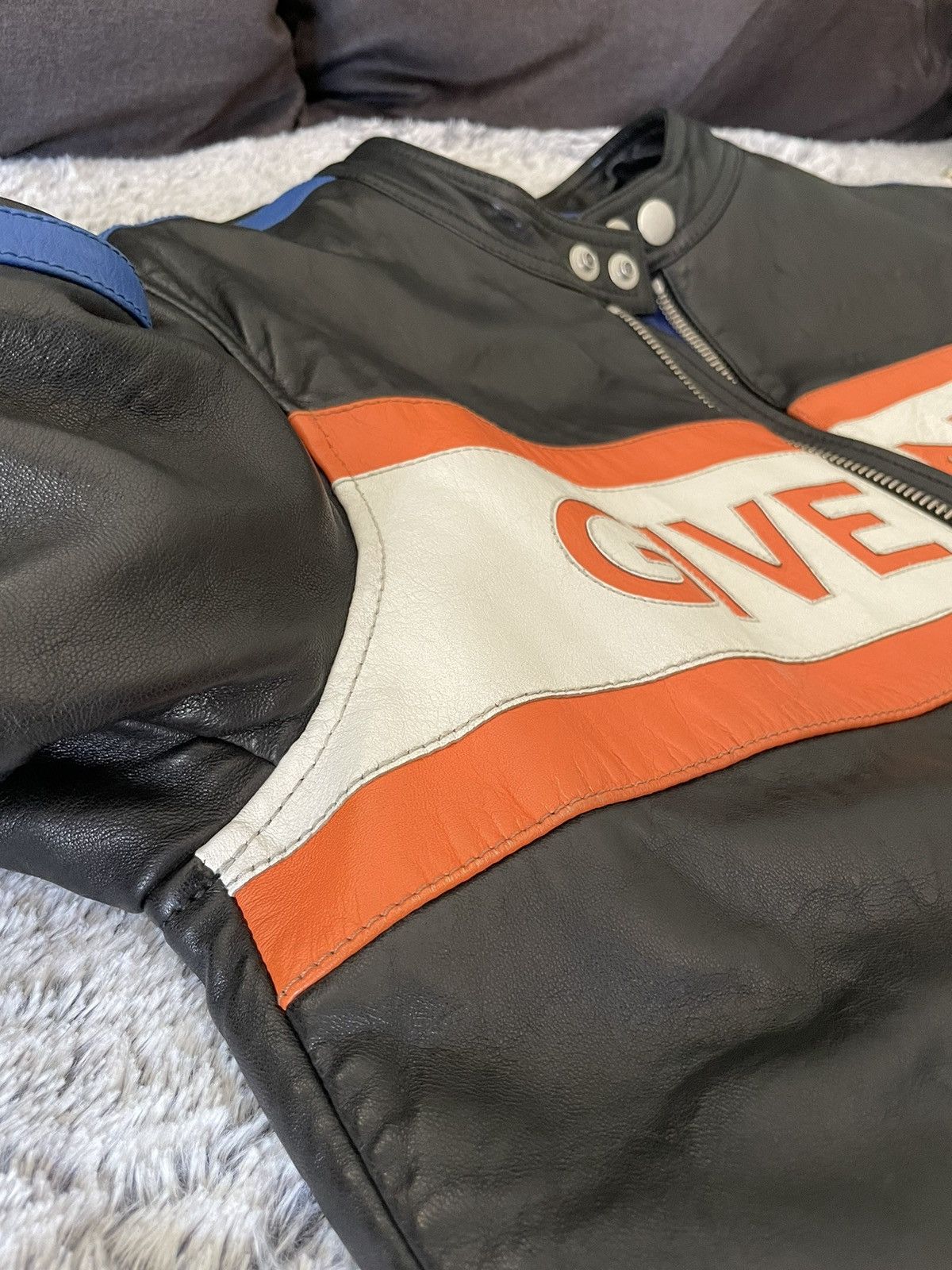Givenchy Givenchy Logo Biker Moto Leather Jacket Size US M / EU 48-50 / 2 - 16 Thumbnail