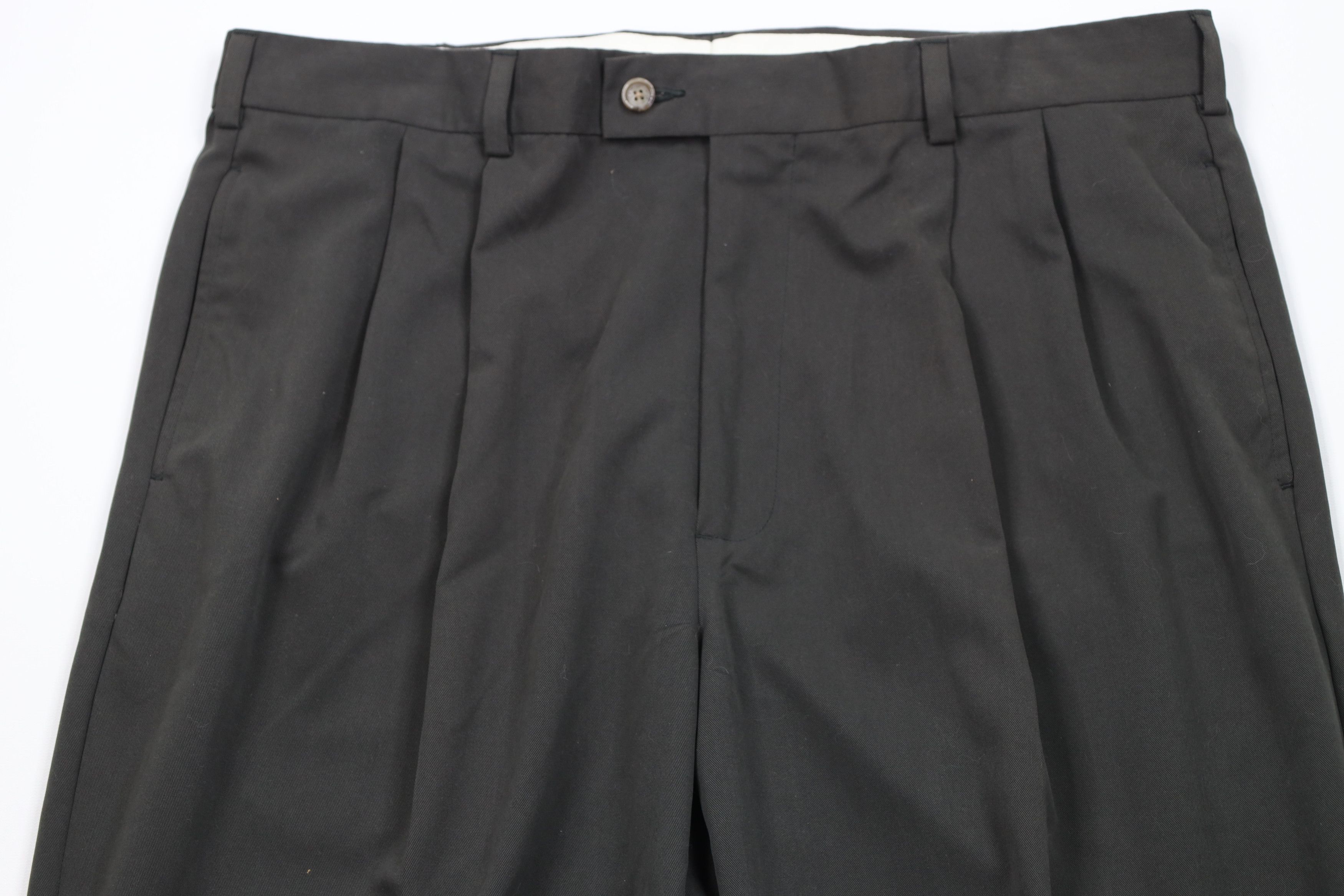 Vintage Vintage Y2K Streetwear Microfiber Wide Leg Chino Pants Green Size US 38 / EU 54 - 2 Thumbnail