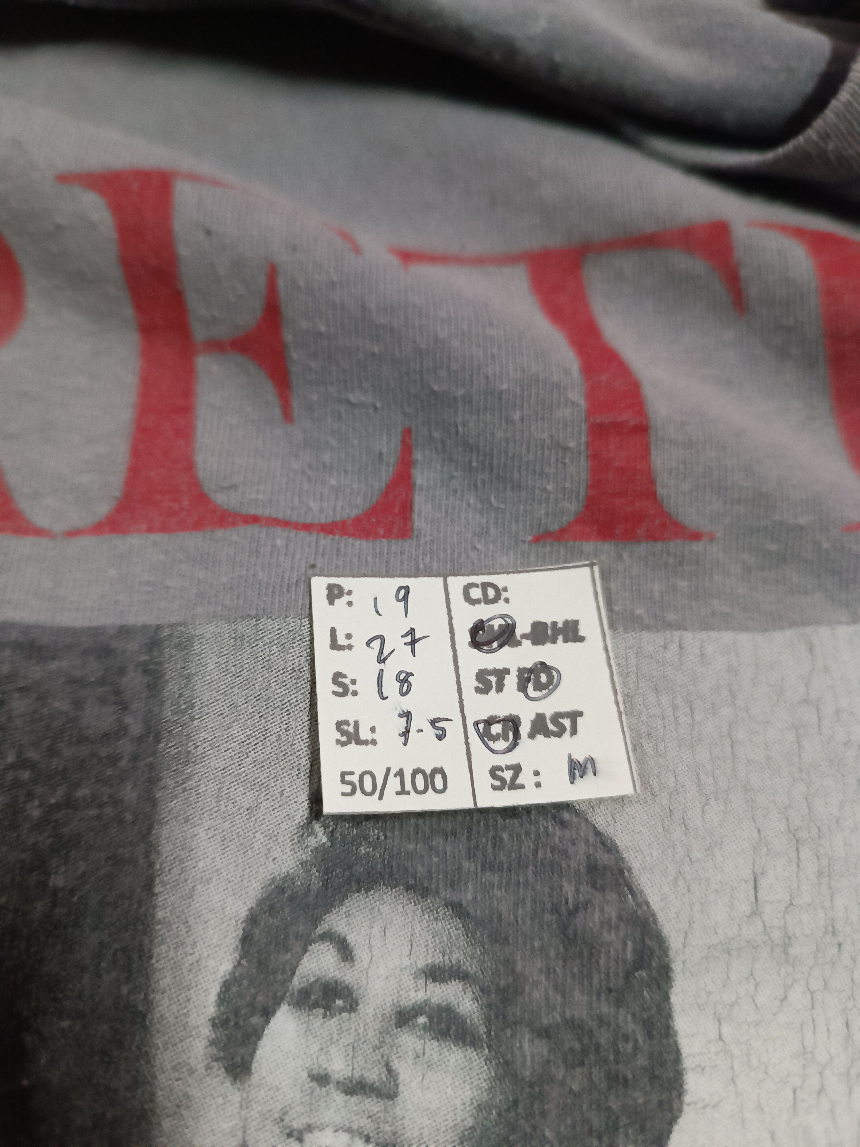 Rap Tees THRASHED FADED VINTAGE ARETHA FRANKLIN whitney stevie gaye Size US M / EU 48-50 / 2 - 17 Thumbnail