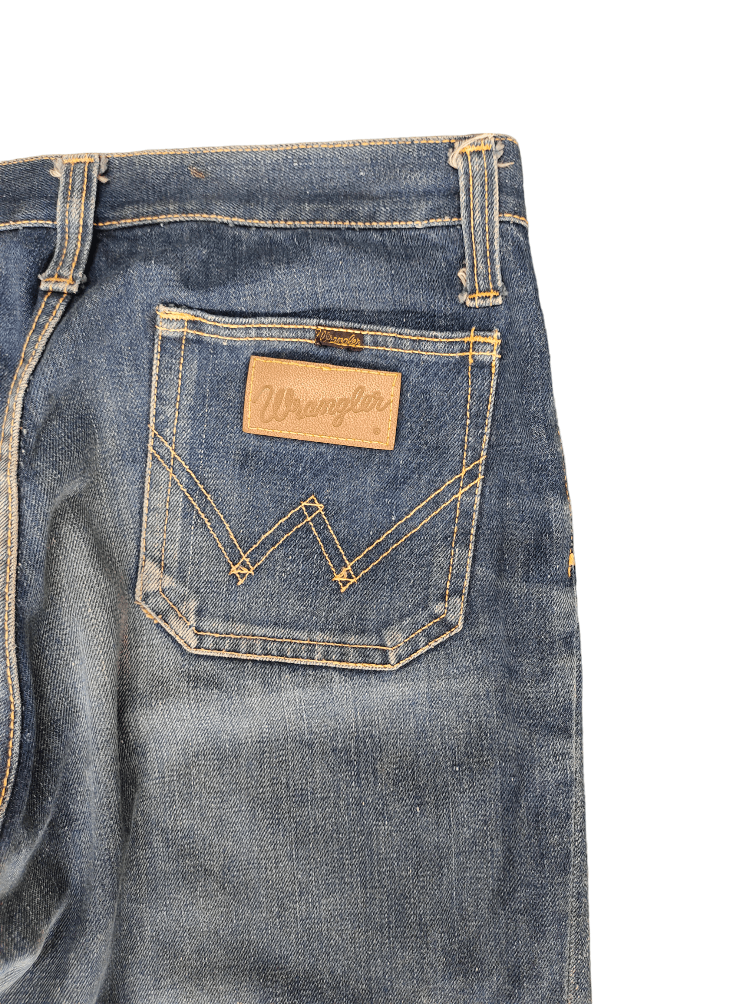 If Six Was Nine Flare Jeans 80s Wrangler Denim Boot Cut Bell Bottom Size US 30 / EU 46 - 19 Thumbnail