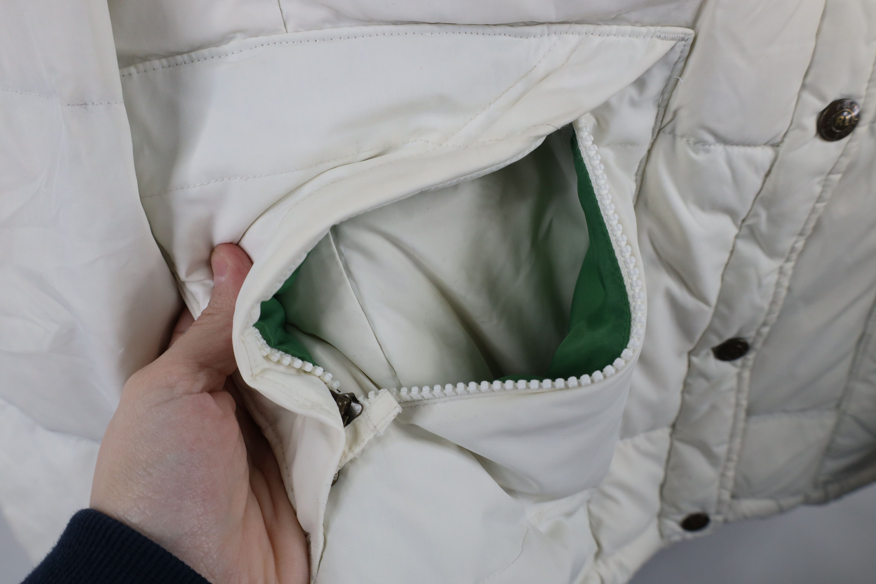 Ralph Lauren × Vintage Vintage 90s Y2K Ralph Lauren Bear Patch Down Puffer Jacket Size L / US 10 / IT 46 - 7 Thumbnail