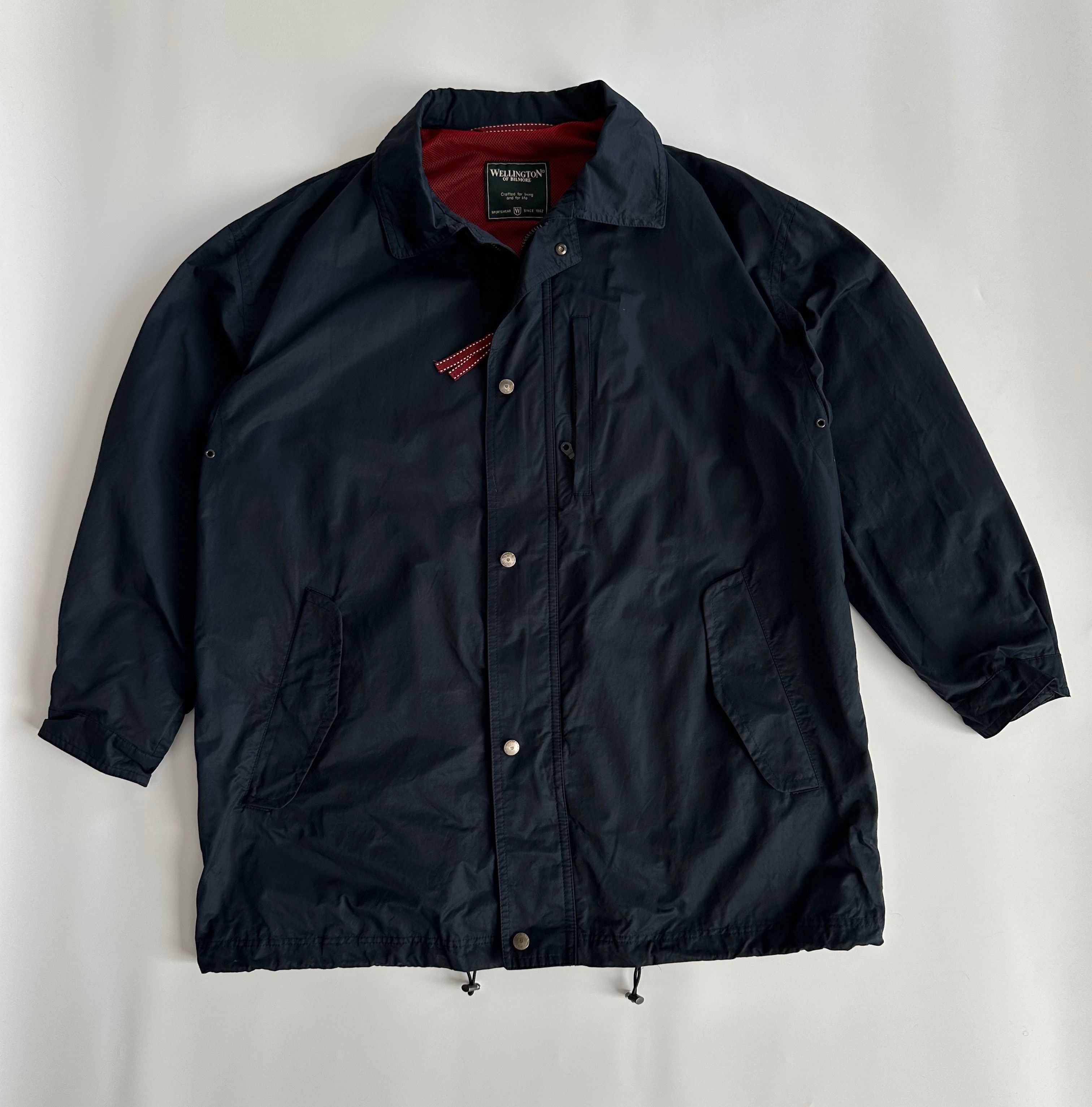Vintage Wellington of Bilmore dark navy light jacket coat Size US XXL / EU 58 / 5 - 2 Thumbnail
