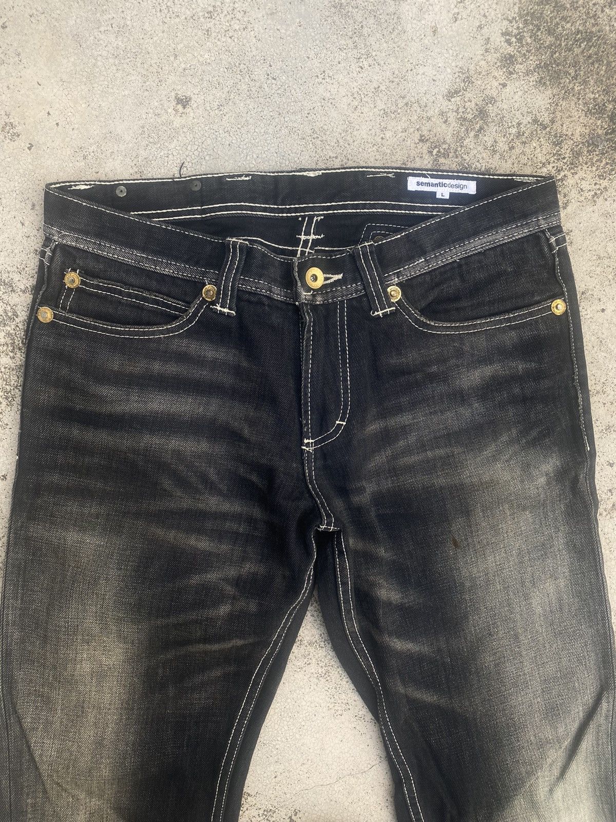 Japanese Brand Japanese Brand Semantic Design Clawmark Straightcut Denim Size US 32 / EU 48 - 2 Thumbnail