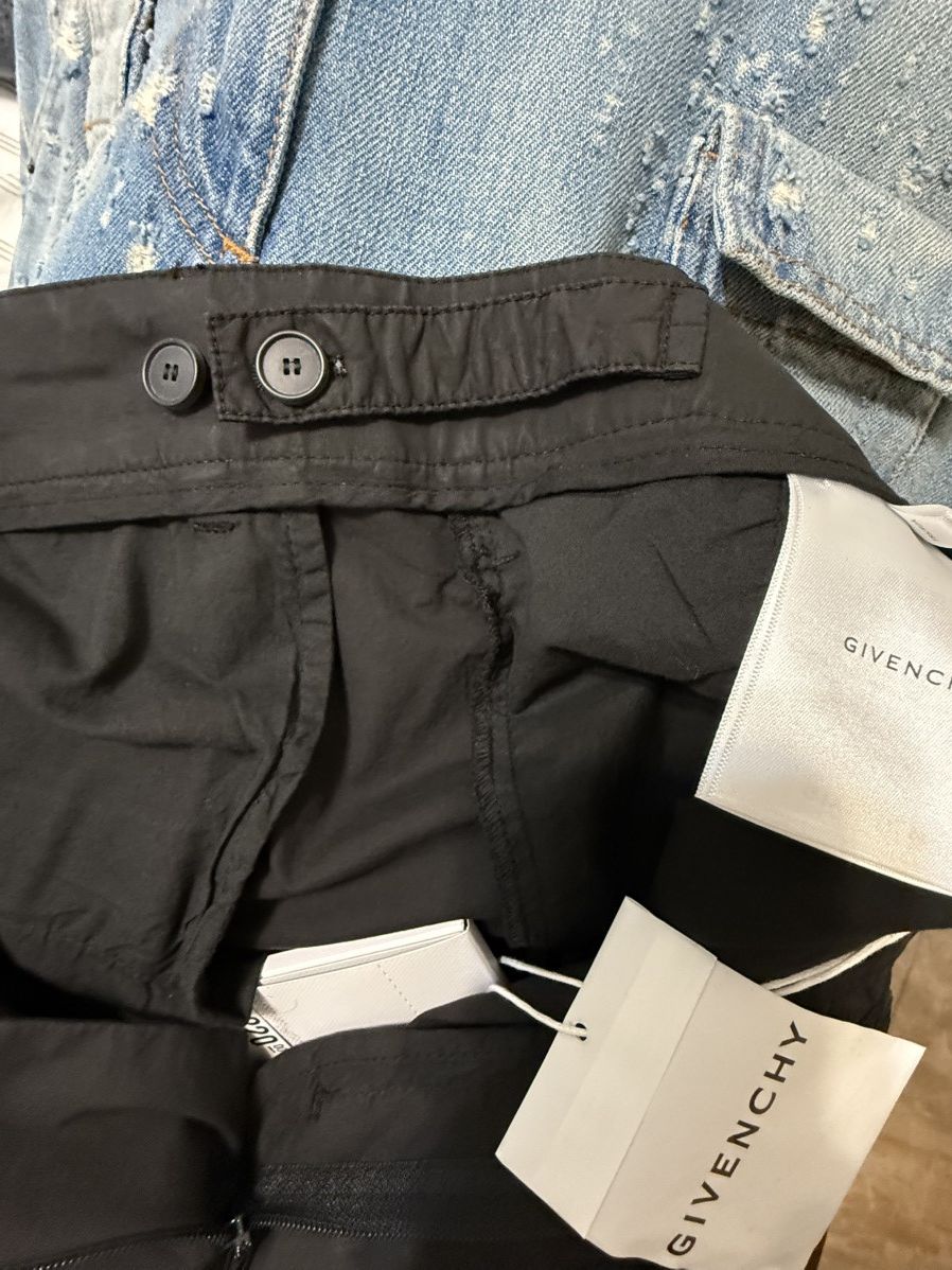 Givenchy Givenchy Black Poplin Cargo Pant Size US 38 / EU 54 - 14 Thumbnail
