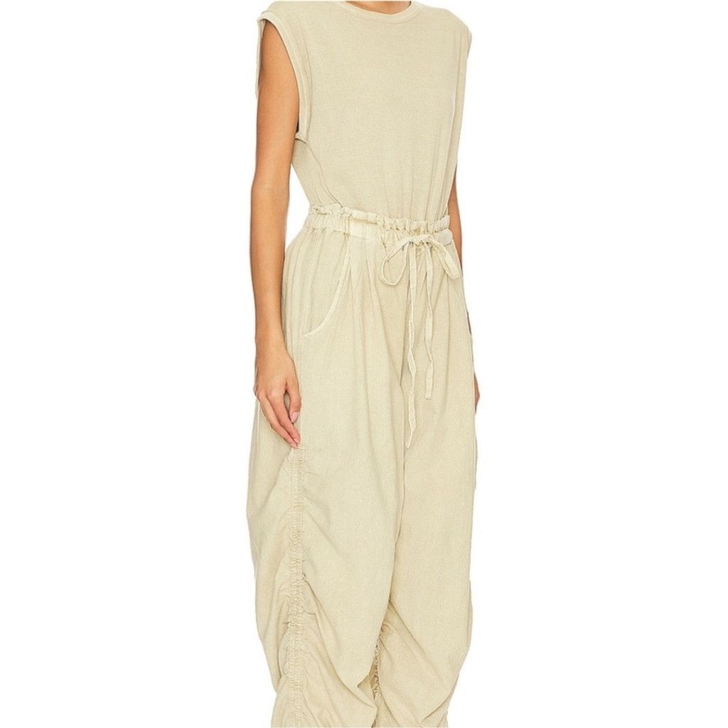 Free People Free People Mixed Media One Piece in Sand Jam, Size: XS Size 25" / US 0 / IT 36 - 5 Thumbnail