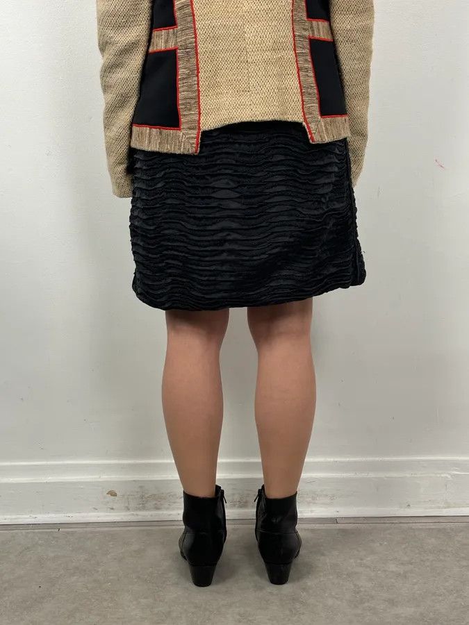 Prada Prada Black Silk Ruched Skirt Size 26" / US 2 / IT 38 - 4 Thumbnail