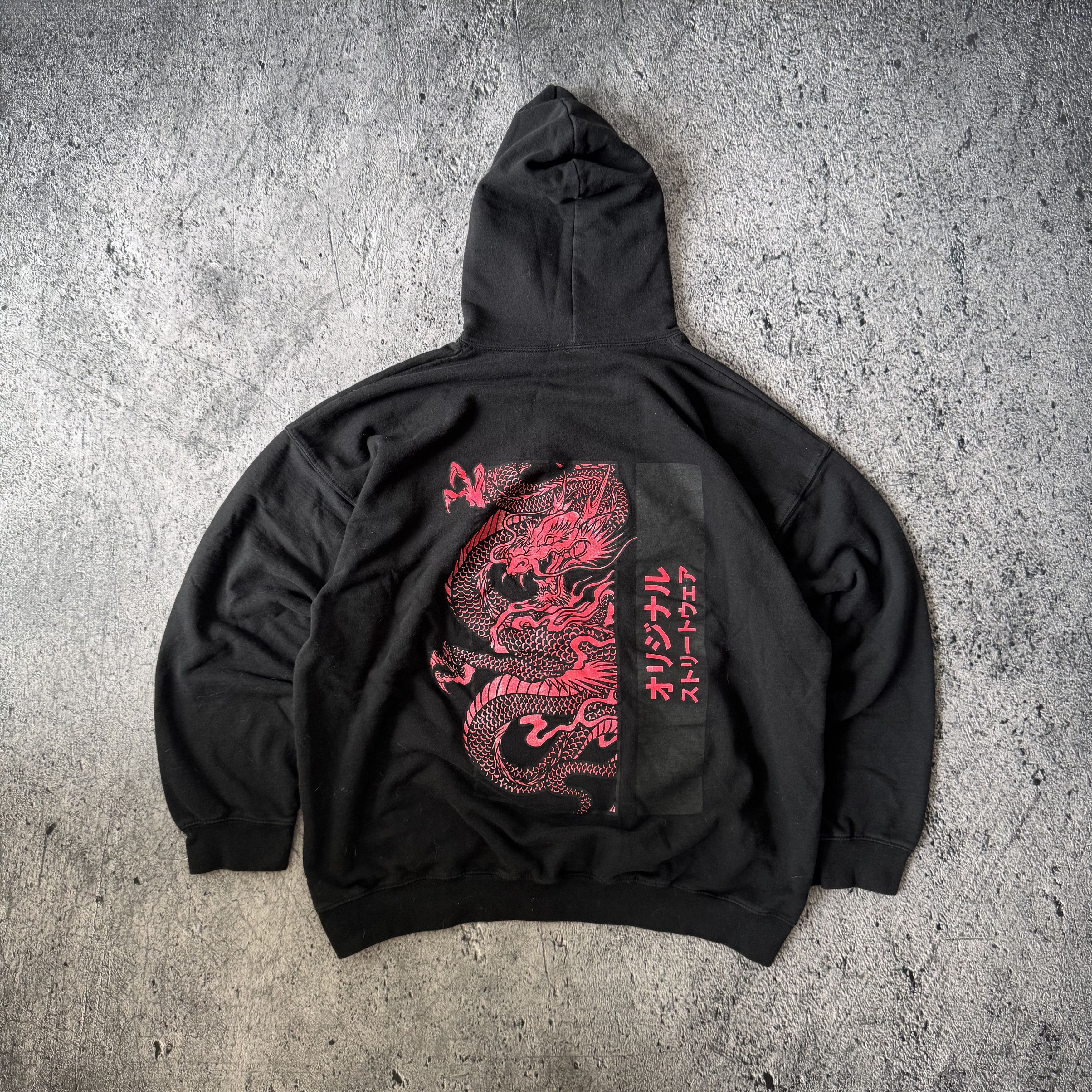 Japanese Brand Vintage 00s Spiral Affliction Style Dragon Hoodie Fantasy Size US XL / EU 56 / 4 - 2 Thumbnail