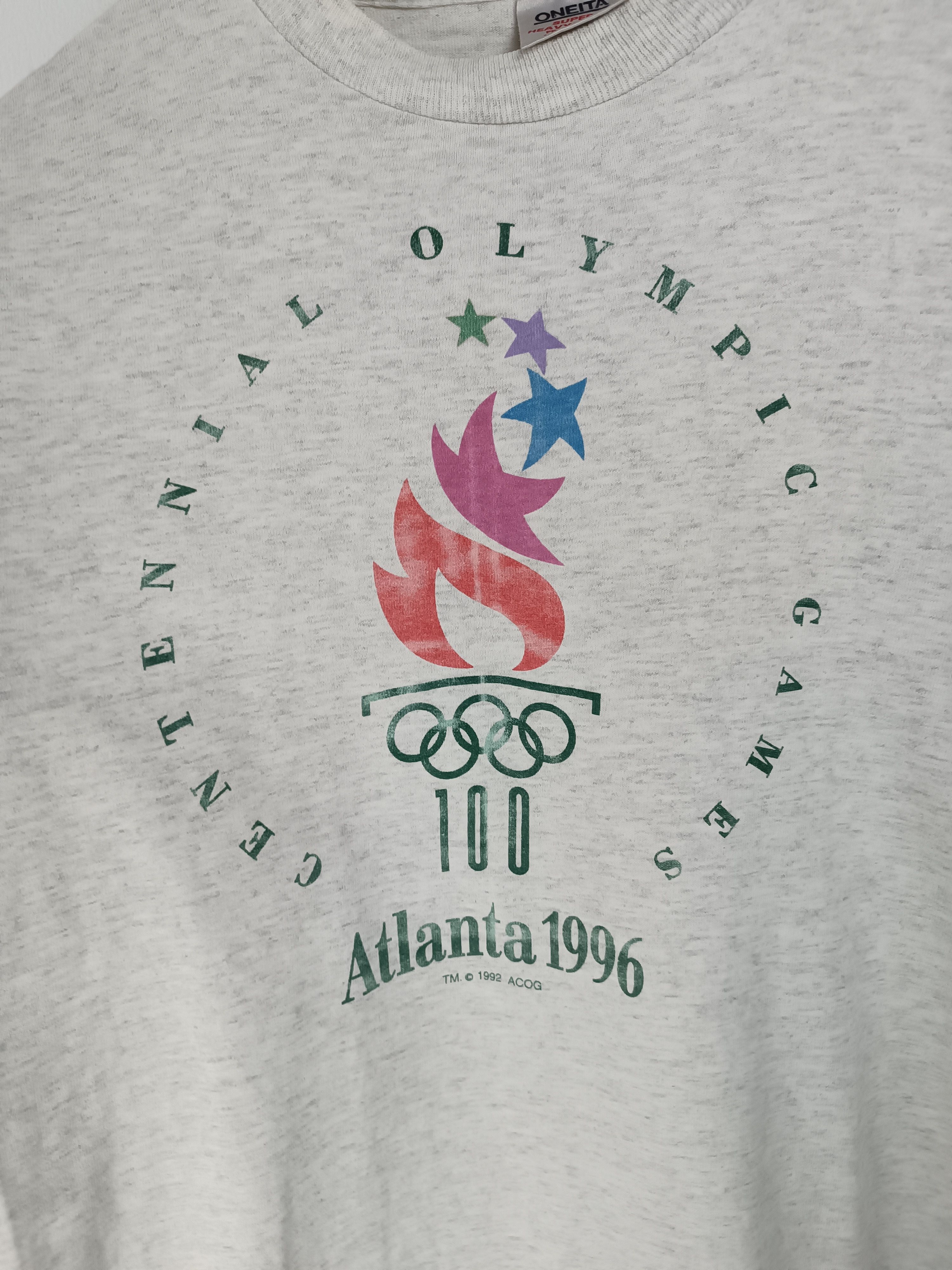 USA Olympics VINTAGE 90'S ATLANTA 1996 CENTENNIAL GAMES SPORTS NBA FIFA Size US M / EU 48-50 / 2 - 10 Thumbnail