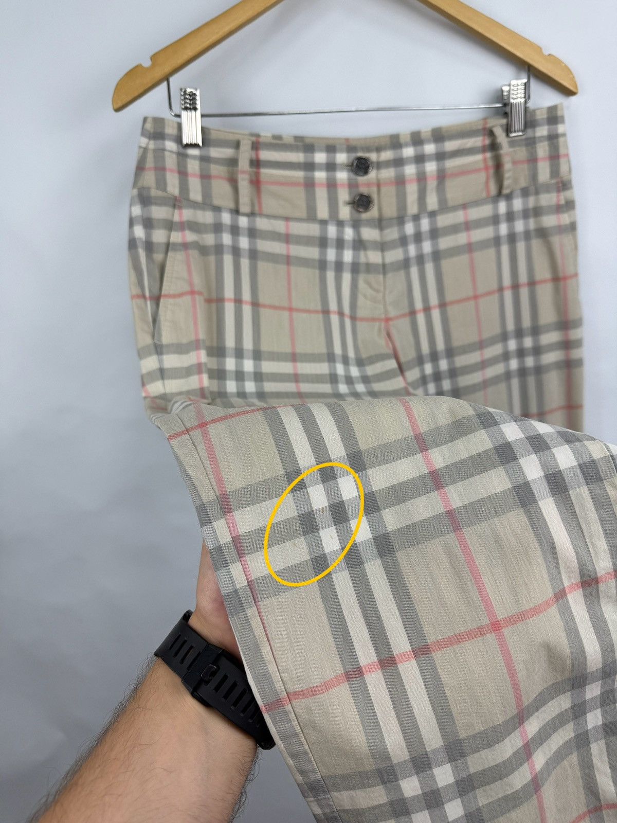 Burberry 🇬🇧 Vintage Barberry Brit Nova Check Women Pants Rare Retro Size 30" / US 8 / IT 44 - 12 Thumbnail