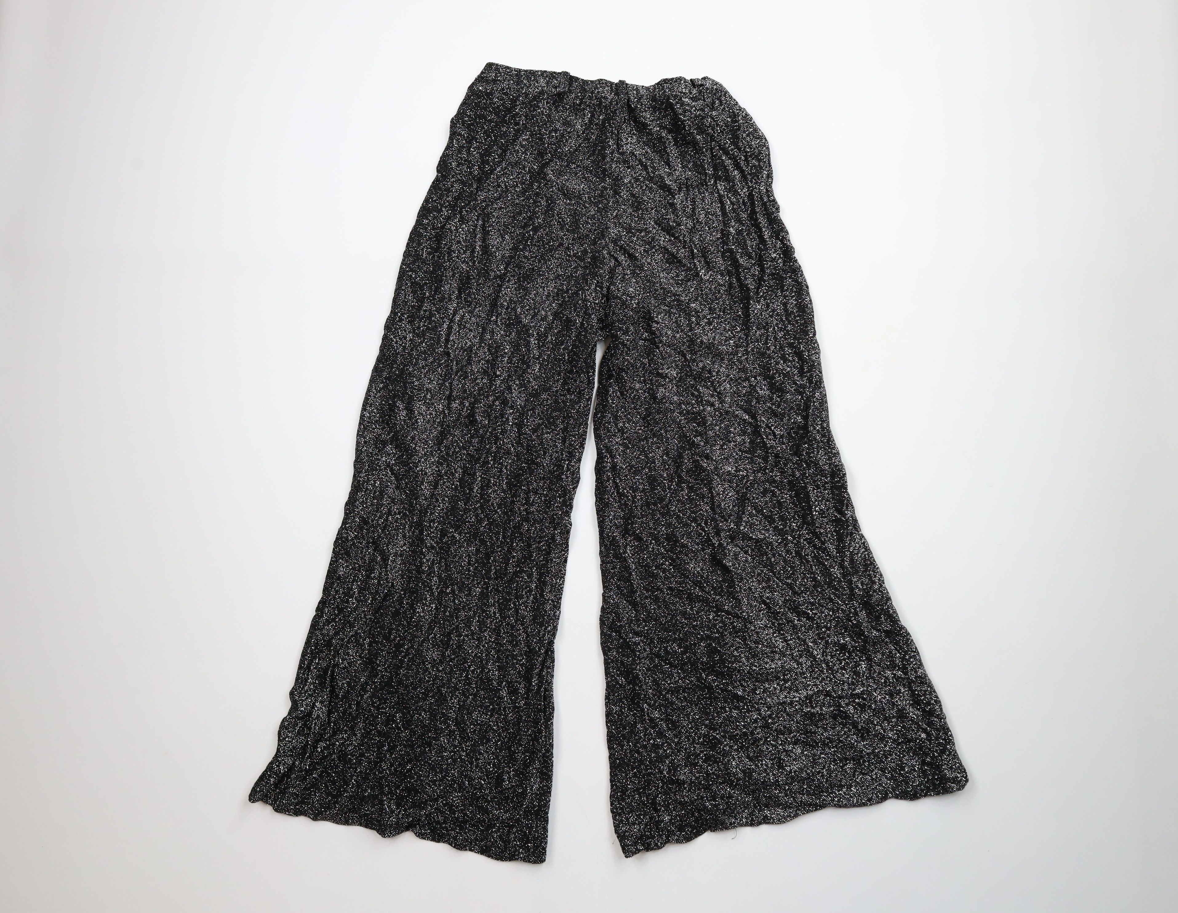 Vintage Vintage60s 70s Boho Chic Sheer Knit Bell Bottoms Pants USA Size 36" / US 14 / IT 50 - 8 Thumbnail