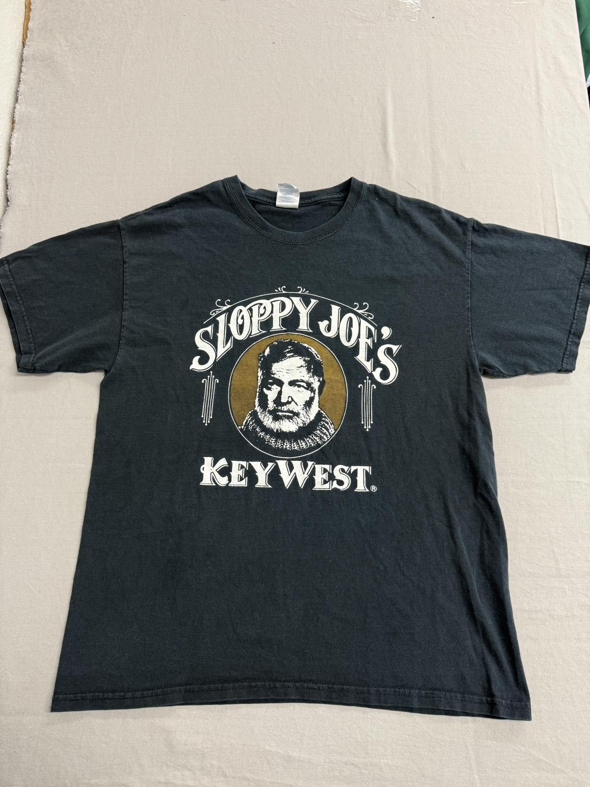 Gildan Faded Ernest Hemingway T-shirt Sloppy Joe's Bar Keywest - L Size US L / EU 52-54 / 3 - 1 Thumbnail