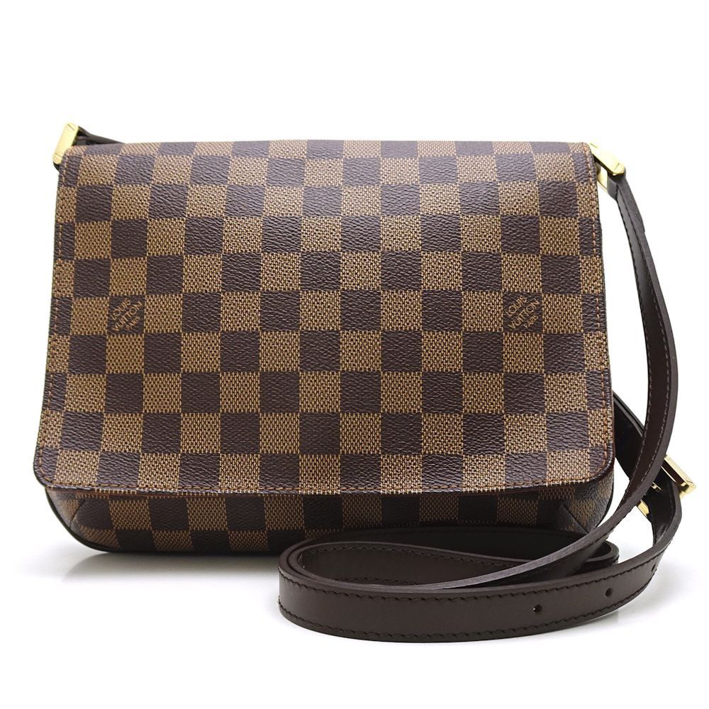 Louis Vuitton Damier Musette Tango Long Shoulder Ebene Brown