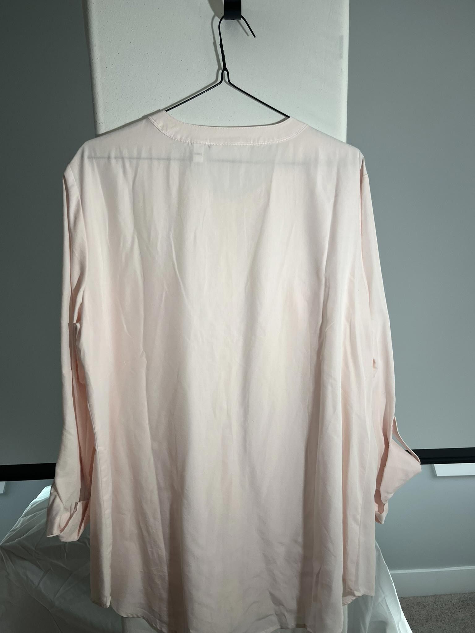 Chicos Chico's Soft Pink Button-Up Blouse - Size 2 Size XS / US 0-2 / IT 36-38 - 3 Thumbnail
