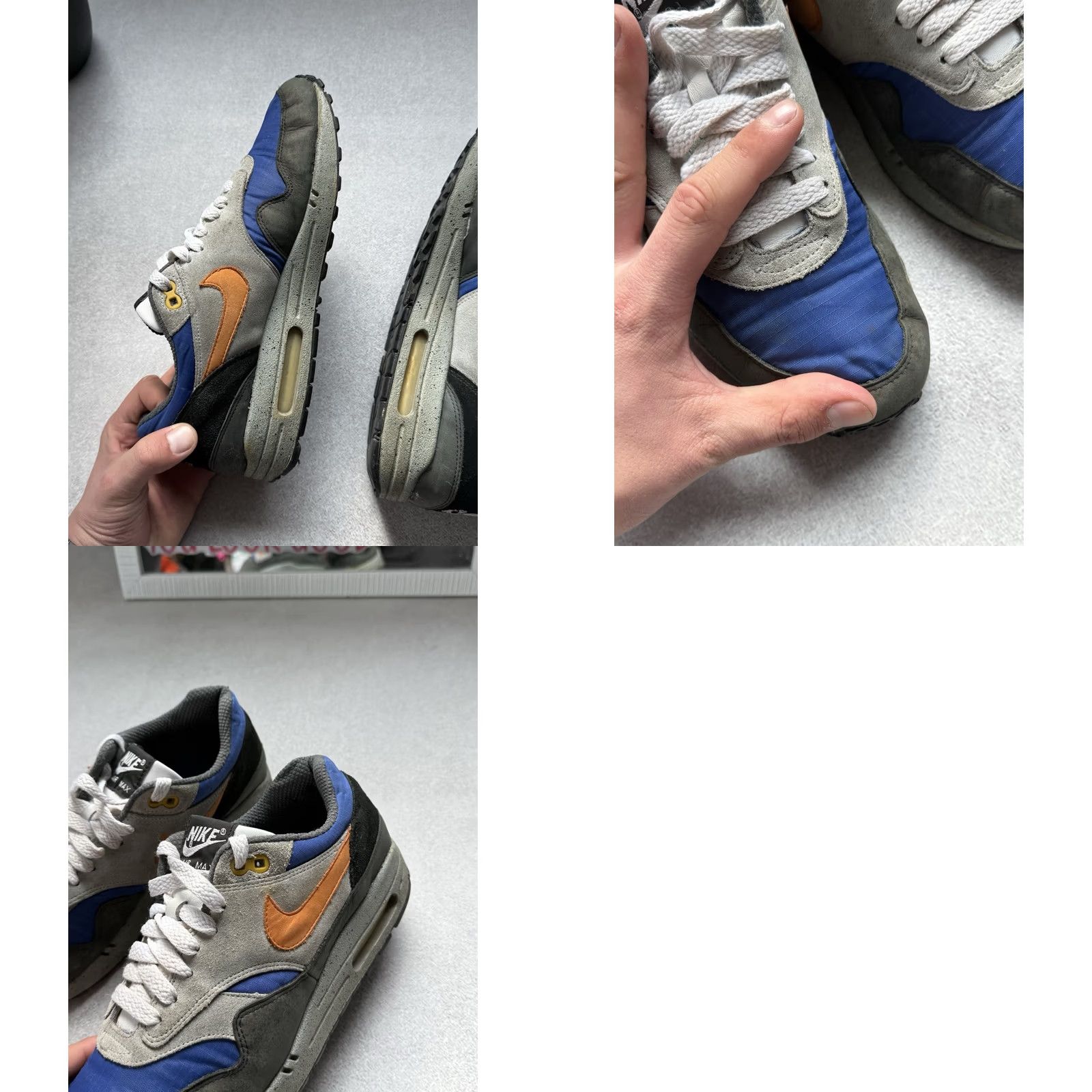 Nike Nike Air Max 1 Skulls Pack Old Royal Black Anthracite 307133-481 RARE Size US 8 Mens Sneakers Air Max 1 Skulls Vintage 2007 Size US 8 / EU 41 - 10 Thumbnail