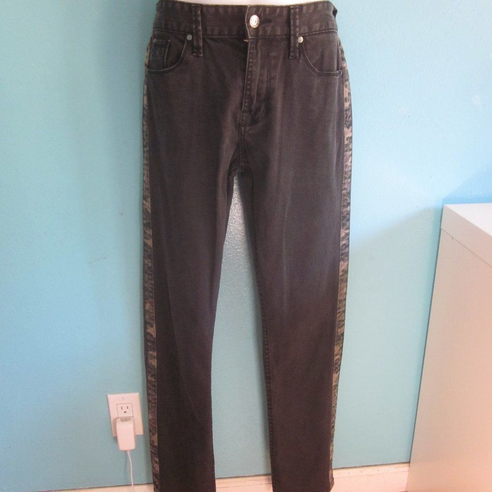 Guess GUESS Jeans Camo Trim Size 32 Slim Black Denim Size 24" / US 00 / IT 34 - 4 Thumbnail