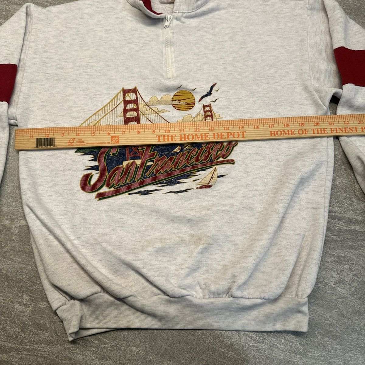 Vintage Vintage San Francisco Golden Gate Bridge Sweatshirt 1/4 Zip Size US M / EU 48-50 / 2 - 6 Thumbnail