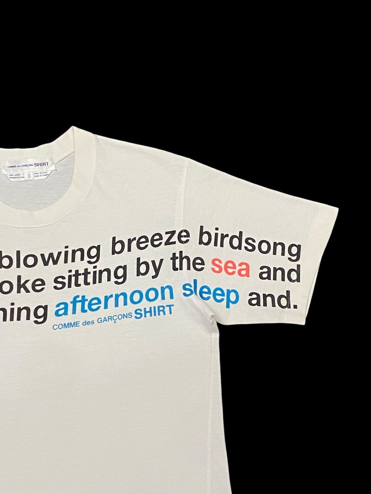 Comme des Garcons Comme Des Garcons S10218 Blue Sky Lettering Shirt Size US S / EU 44-46 / 1 - 5 Thumbnail