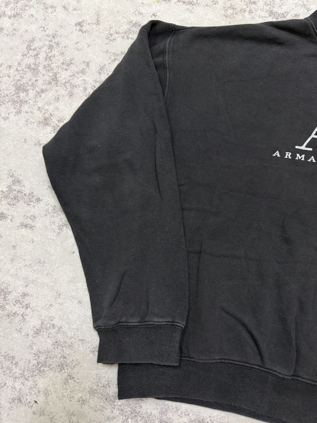 Armani Exchange Armani Exchange Biglogo Cropped Sweatshirt Size L / US 10 / IT 46 - 4 Thumbnail