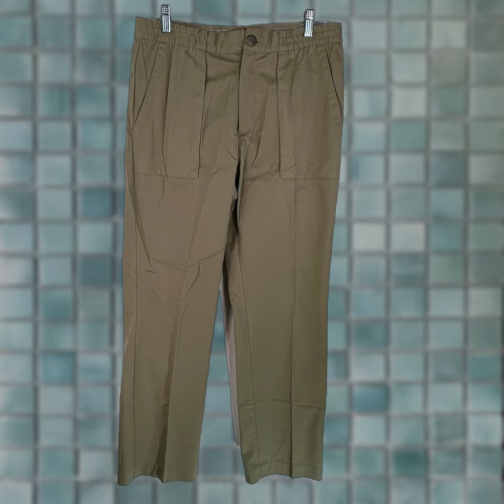 Jantzen Jantzen Sport Womens Flat Front Straight Leg Mid Rise Stretch Tan Pants 34 Size 24" / US 00 / IT 34 - 1 Thumbnail
