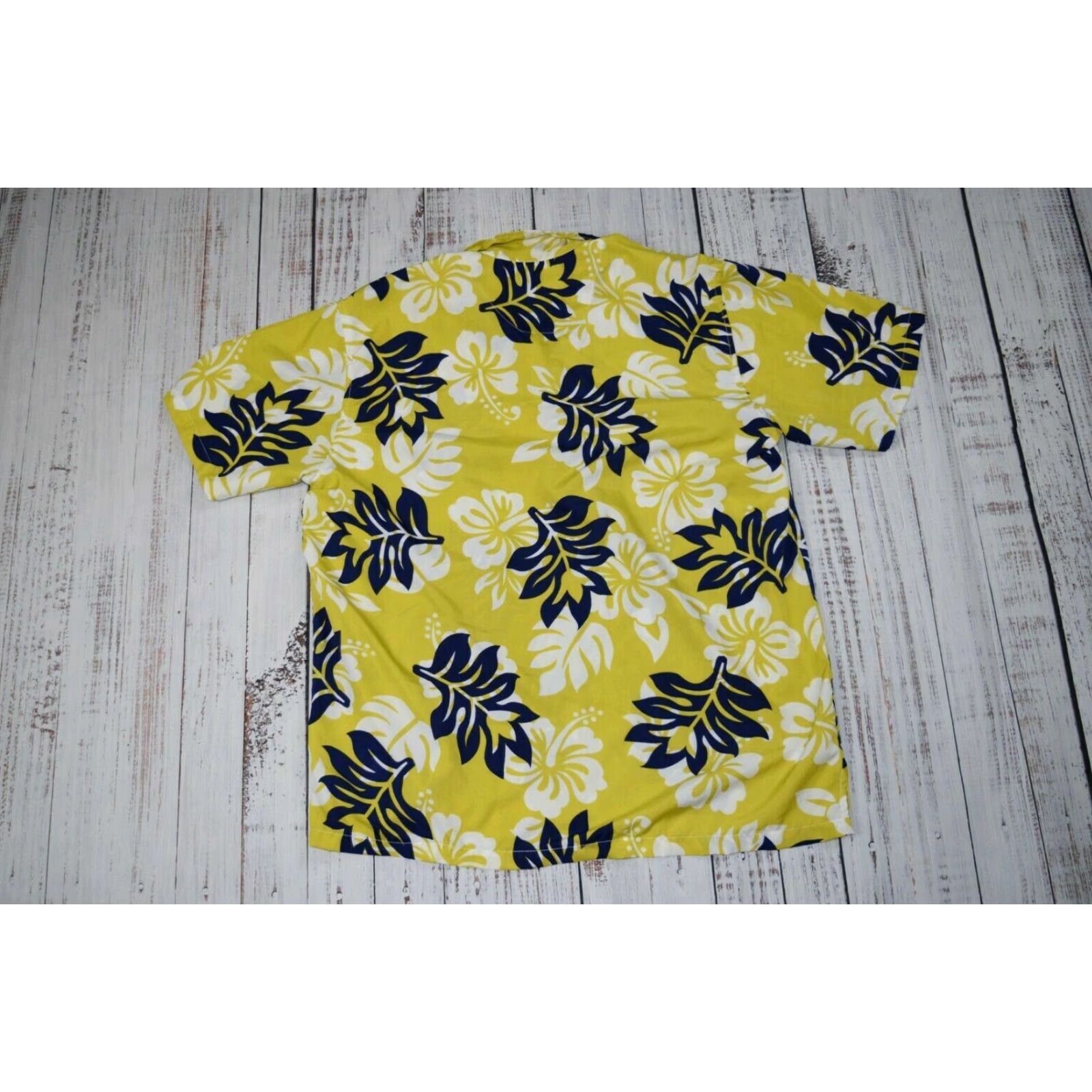 Vintage Waikiki Creations Shirt Mens XL Yellow Blue Flowers Hawaiian Surfboards Size US XL / EU 56 / 4 - 6 Thumbnail