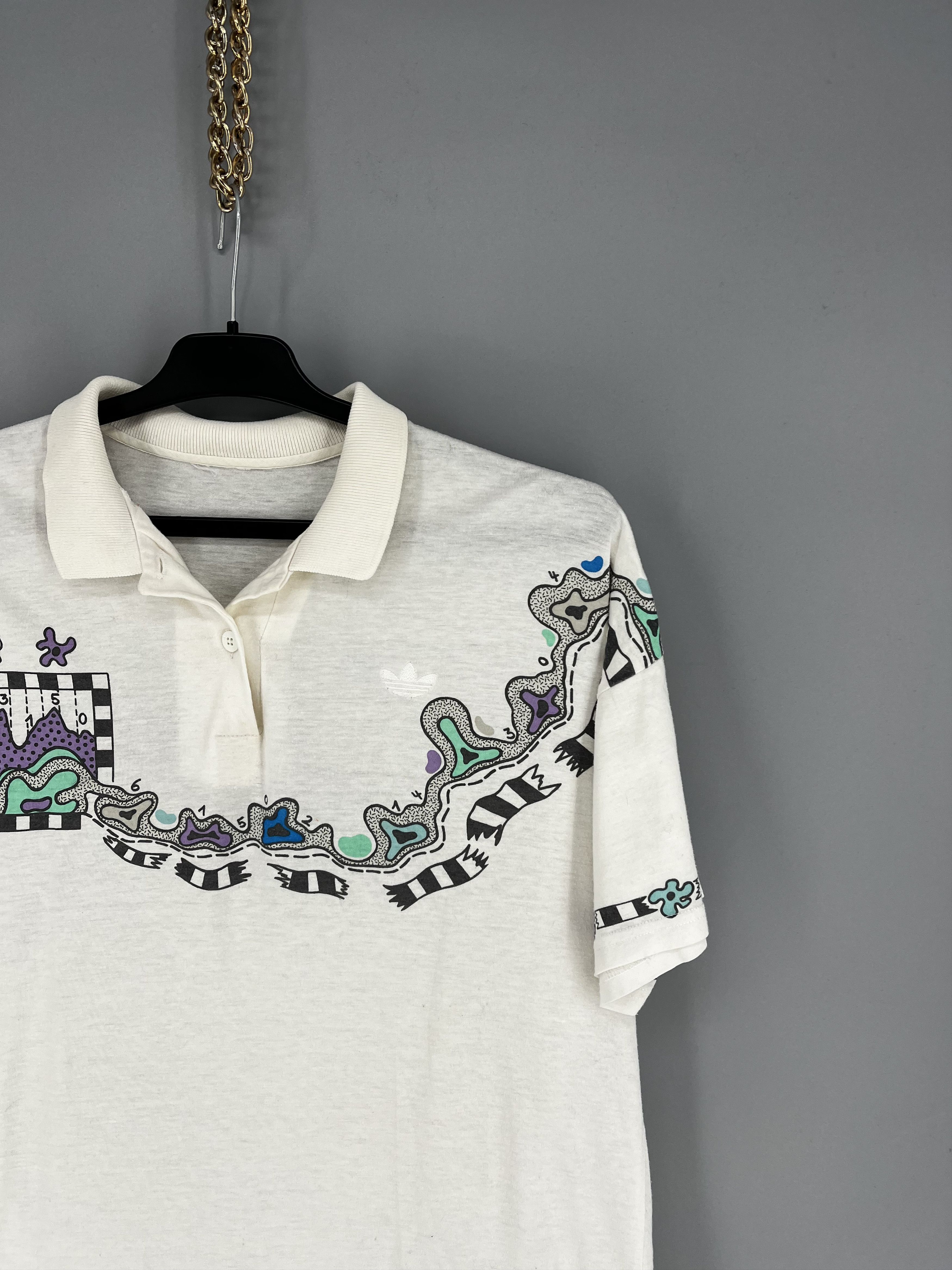 Adidas VTG Adidas Steffi Graf floral film logo flower Andre Agassi Size US S / EU 44-46 / 1 - 5 Thumbnail